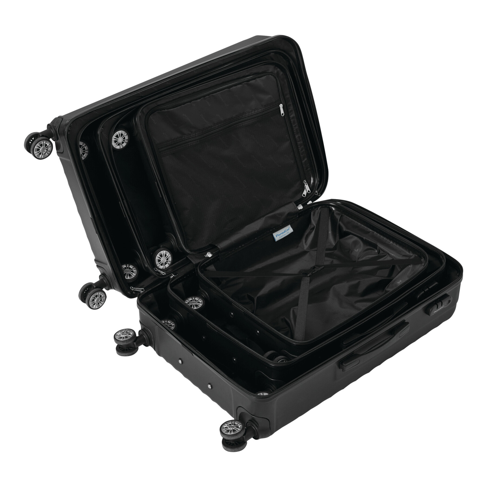 KINGSTON 3-tlg. Kofferset - schwarz