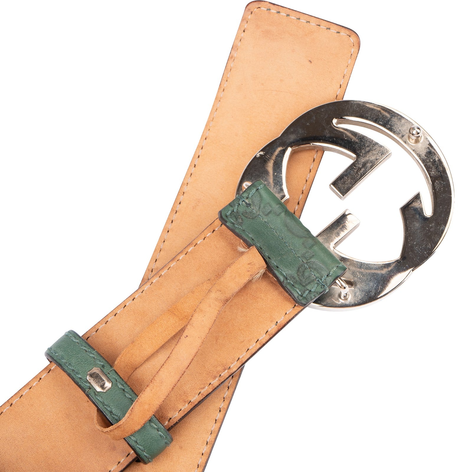 Gucci – Guccissima Interlocking G Buckle Gürtel