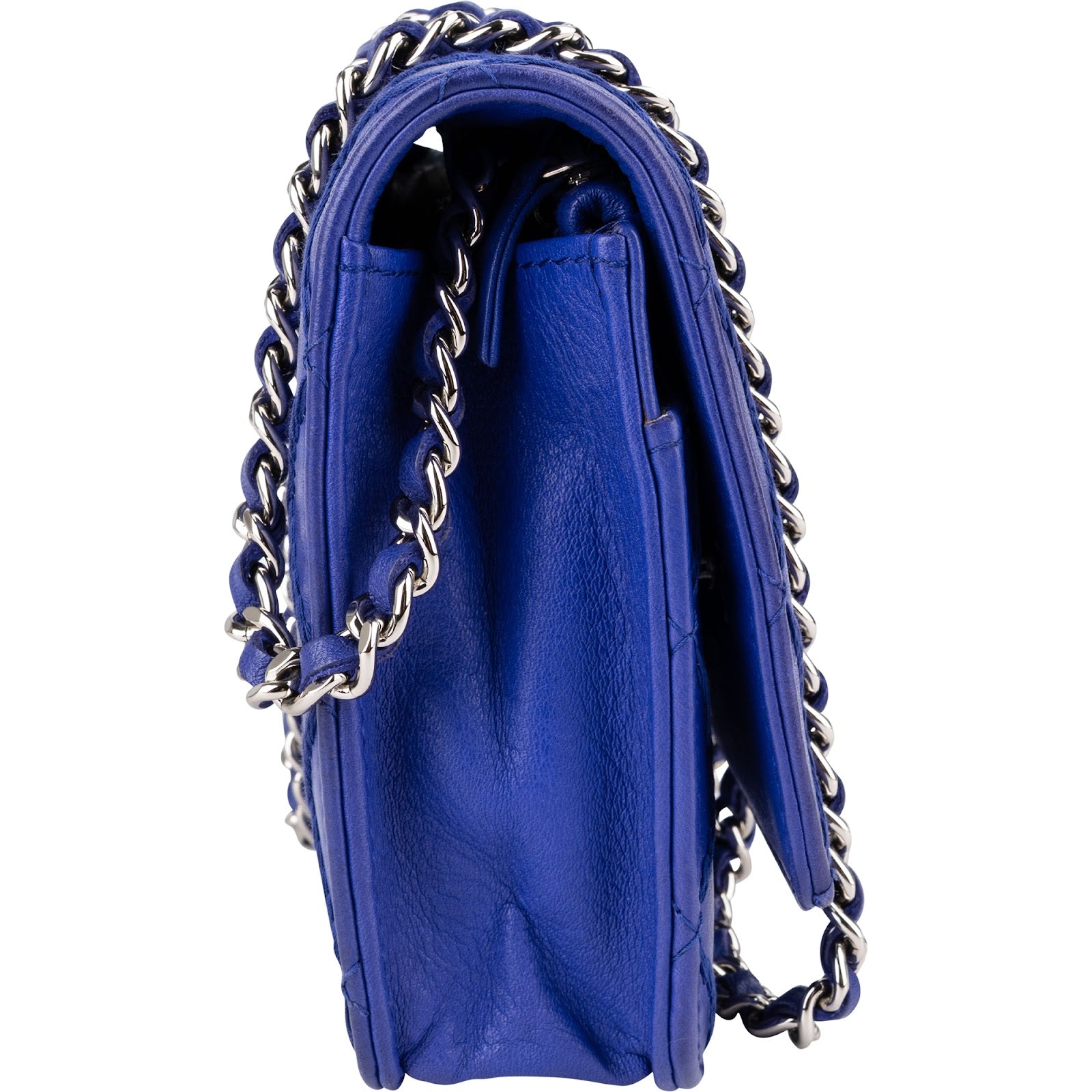 Chanel - Surpique Stitched Wallet on Chain Crossbody Bag