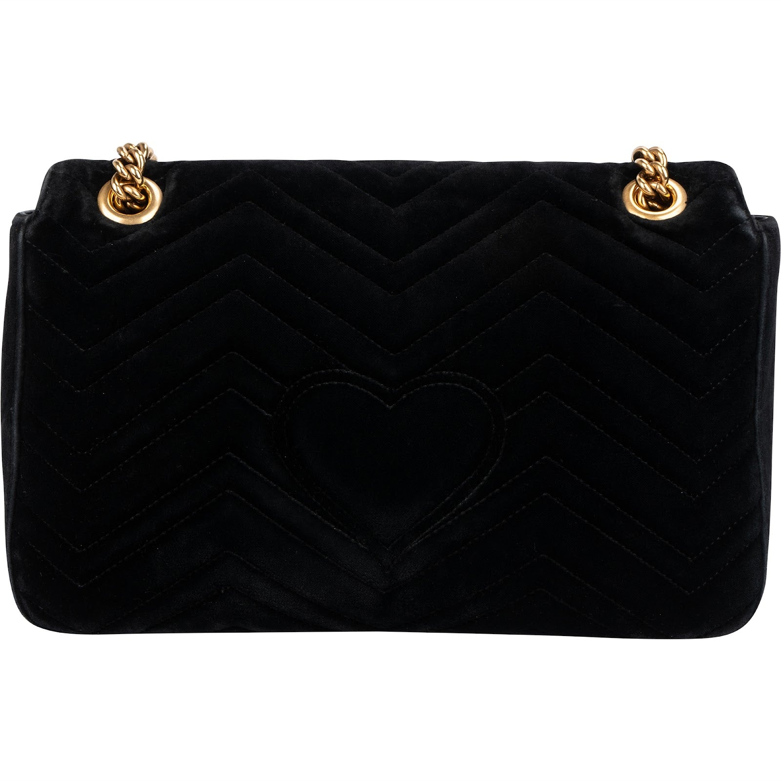 Gucci Monogram Velvet Small GG Marmont 'Loved' Embroidered Shoulder Bag