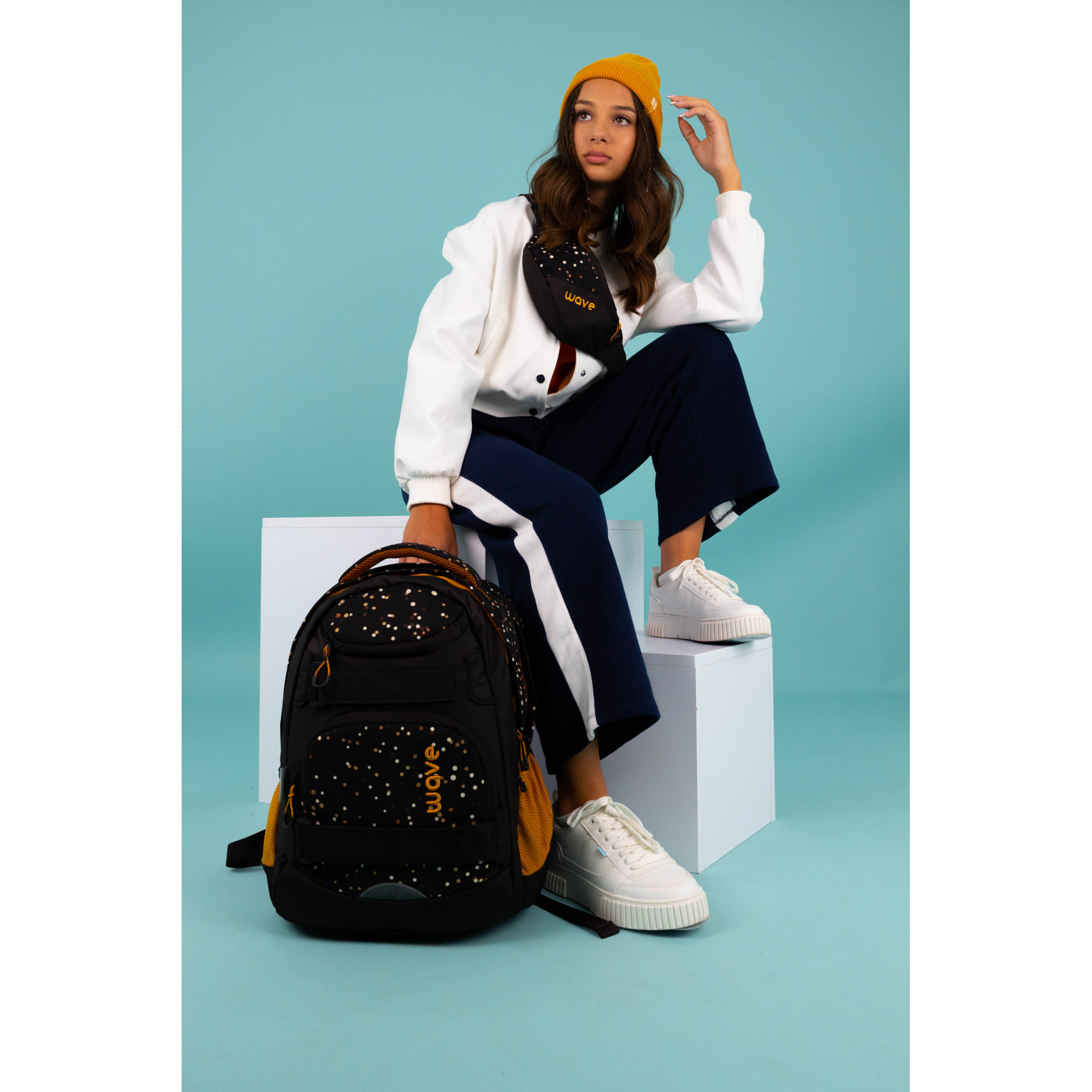 Infinity Move school backpack - Dots Sand