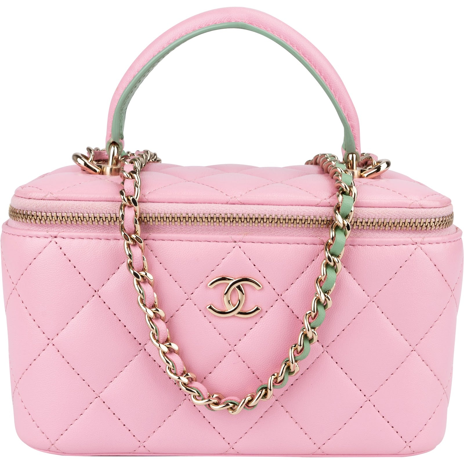 Chanel – Vanity Case Bicolor Quilted Lambskin