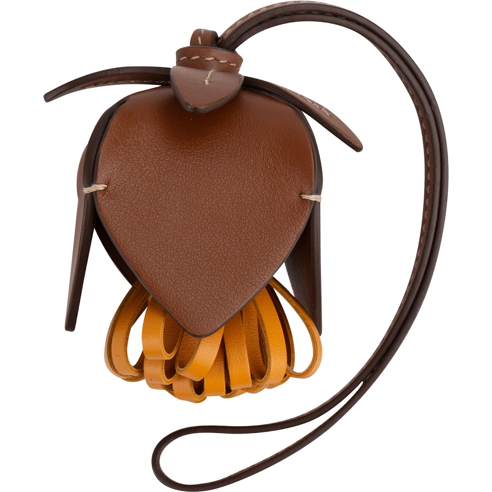 Miu Miu Two-Tone Leather Flower Bag Charm