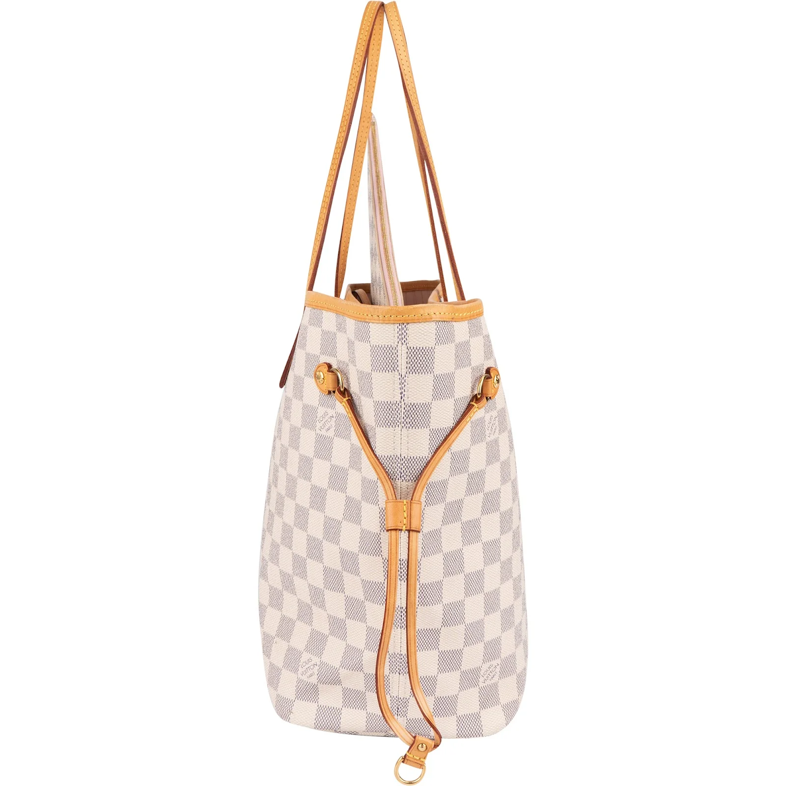 Louis Vuitton Monogram Damier Azur Neverfull MM Shoulder Bag