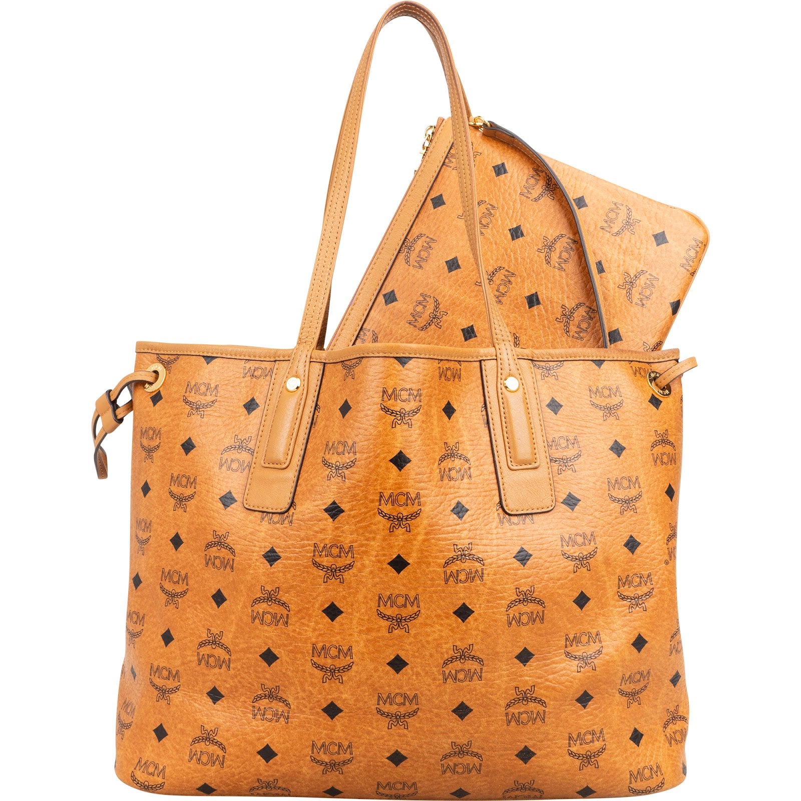 MCM Monogram Visetos Medium Liz Reversible Shopper