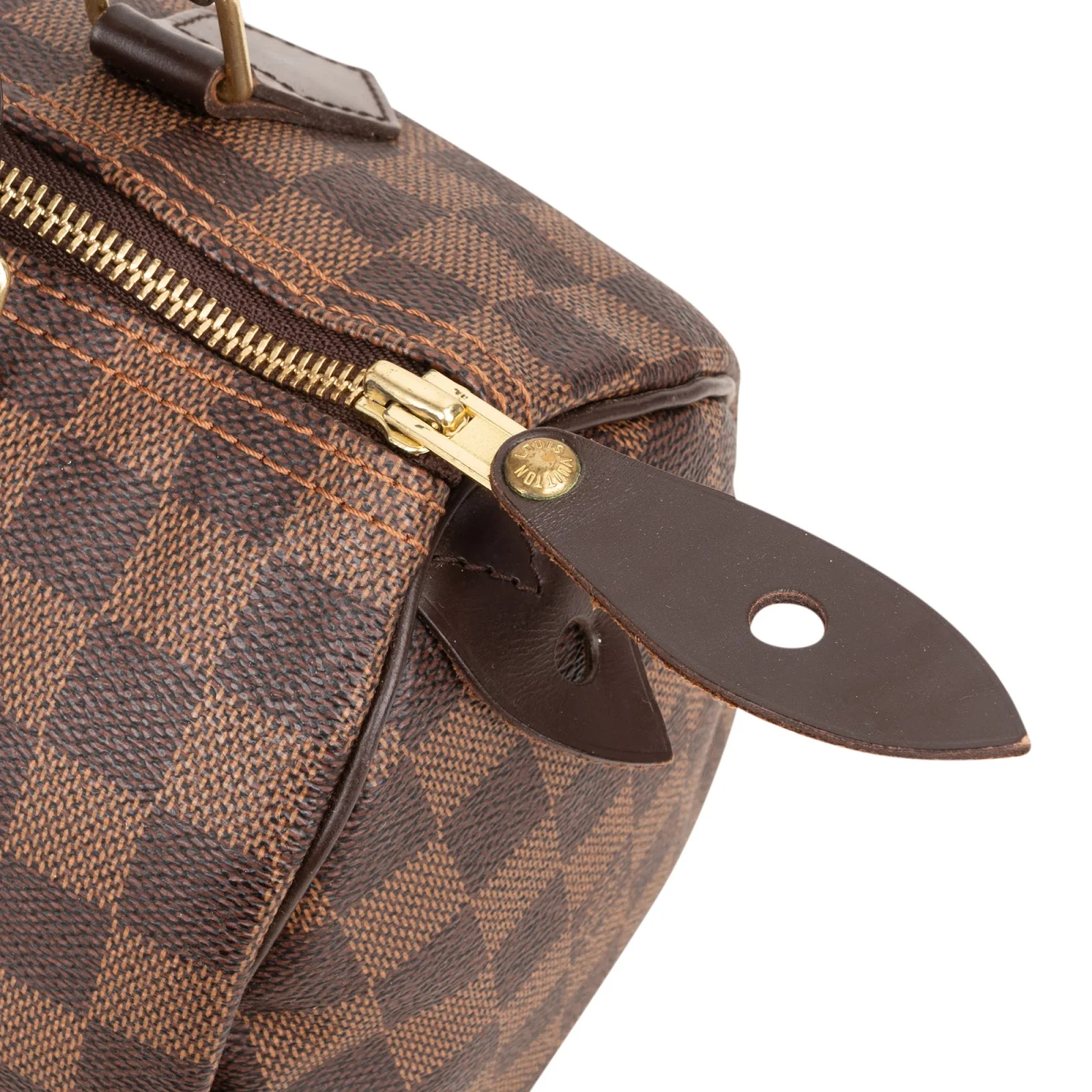 Louis Vuitton Monogram Damier Ebene Speedy 25 Boston Bag