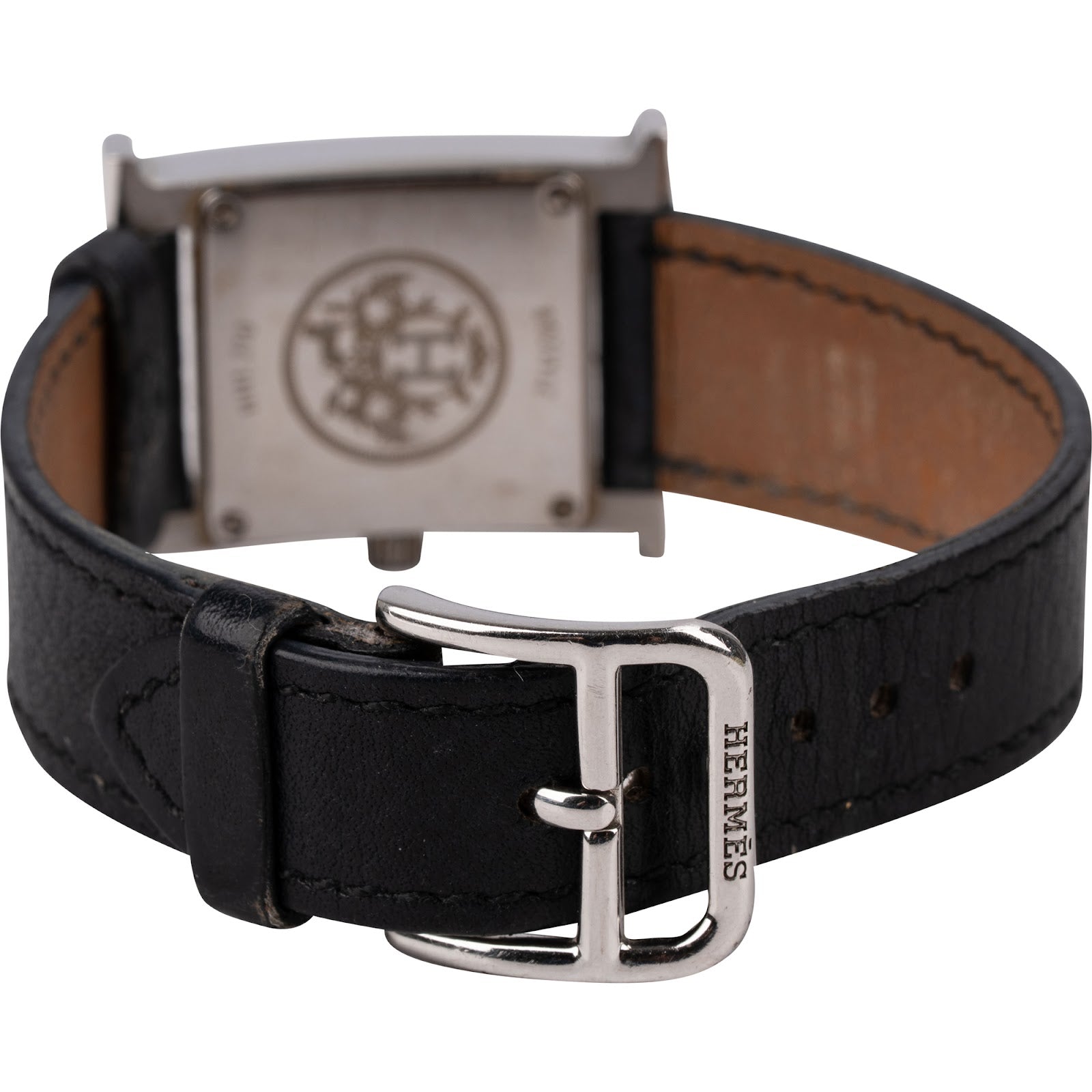 Hermès Silver Tone Heure H Damenuhr HH1.210