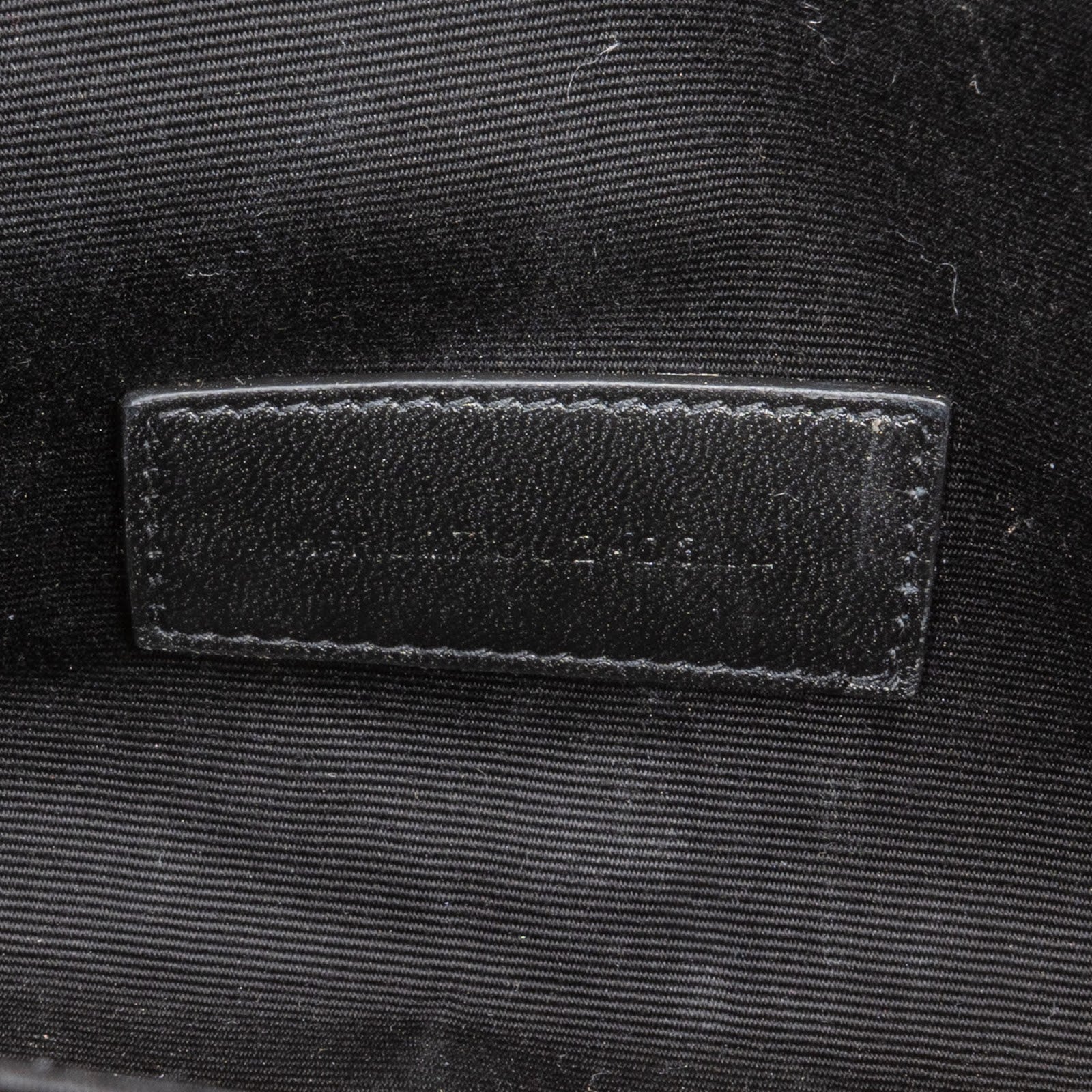 Saint Laurent Grain de Poudre Leather Clutch