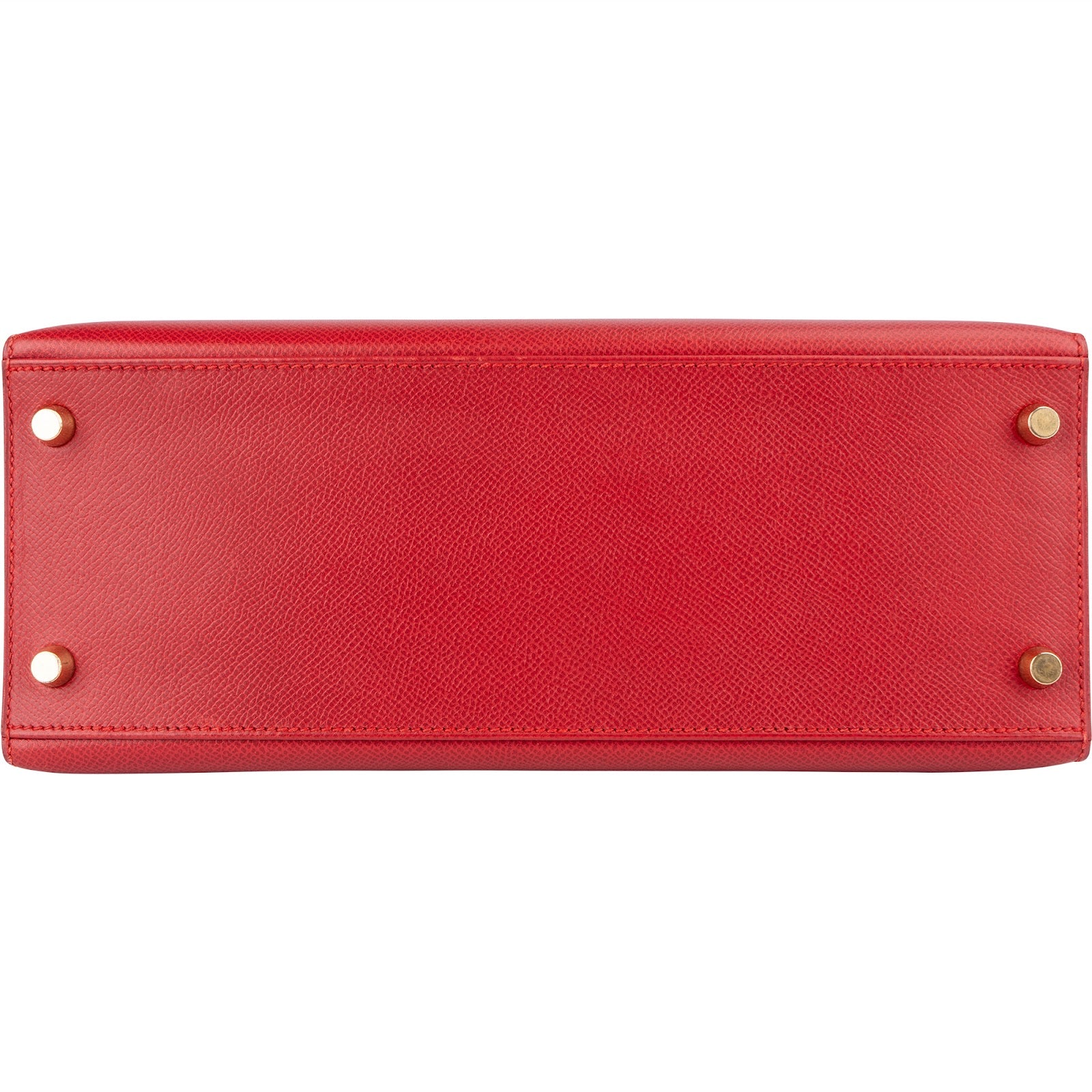 Hermès Rouge Epsom Leather Kelly Sellier 28 Handbag