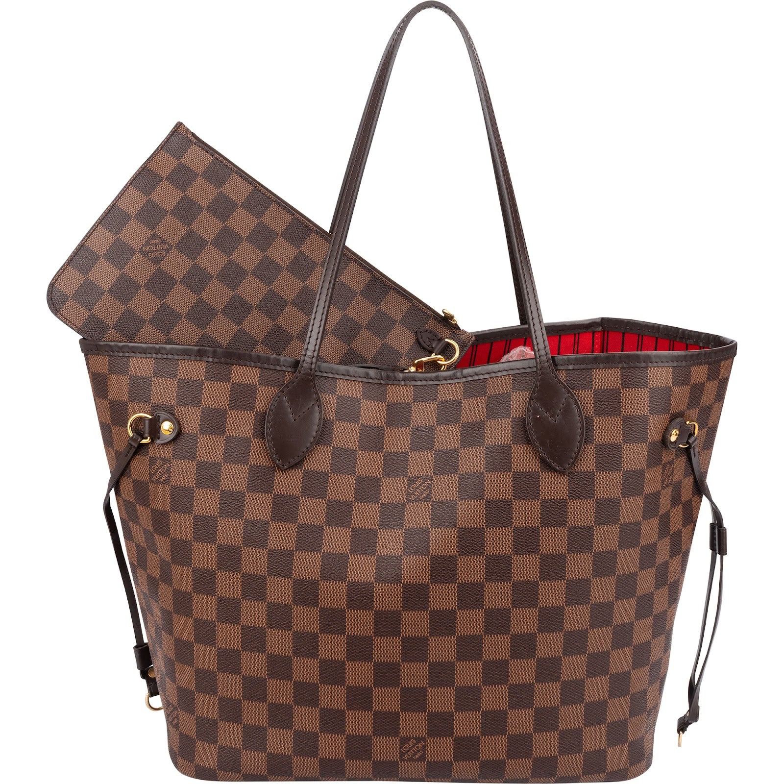 Louis Vuitton Monogram Damier Ebene Neverfull MM Shopper