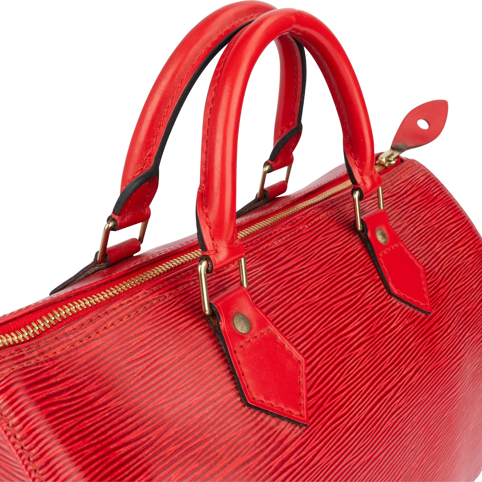 Louis Vuitton Red Epi Leather Speedy 30 Boston Bag
