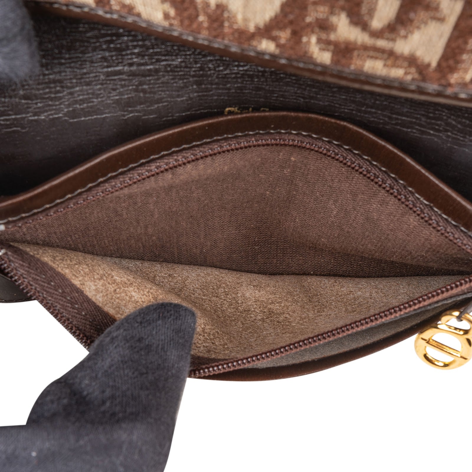 Christian Dior Monogram Trotter Canvas CD Flap Wallet
