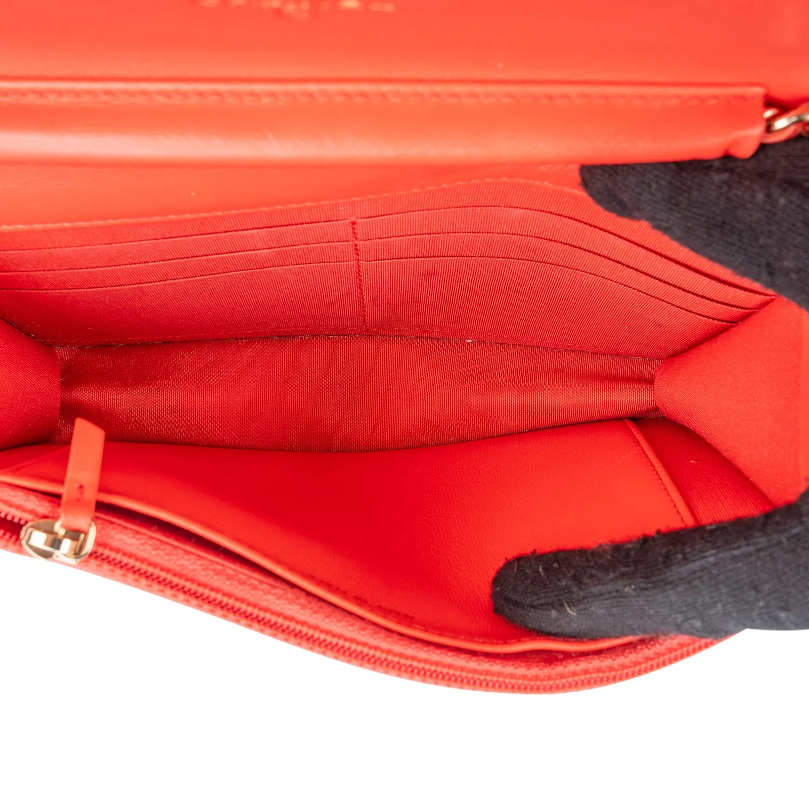 Chanel Raffia Gingham Wallet On Chain Crossbody Bag