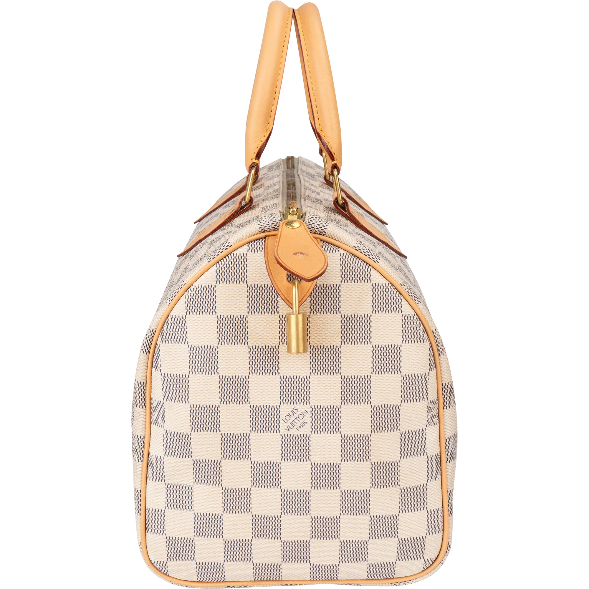 Louis Vuitton Damier Azur Monogram Speedy 30 Boston Bag