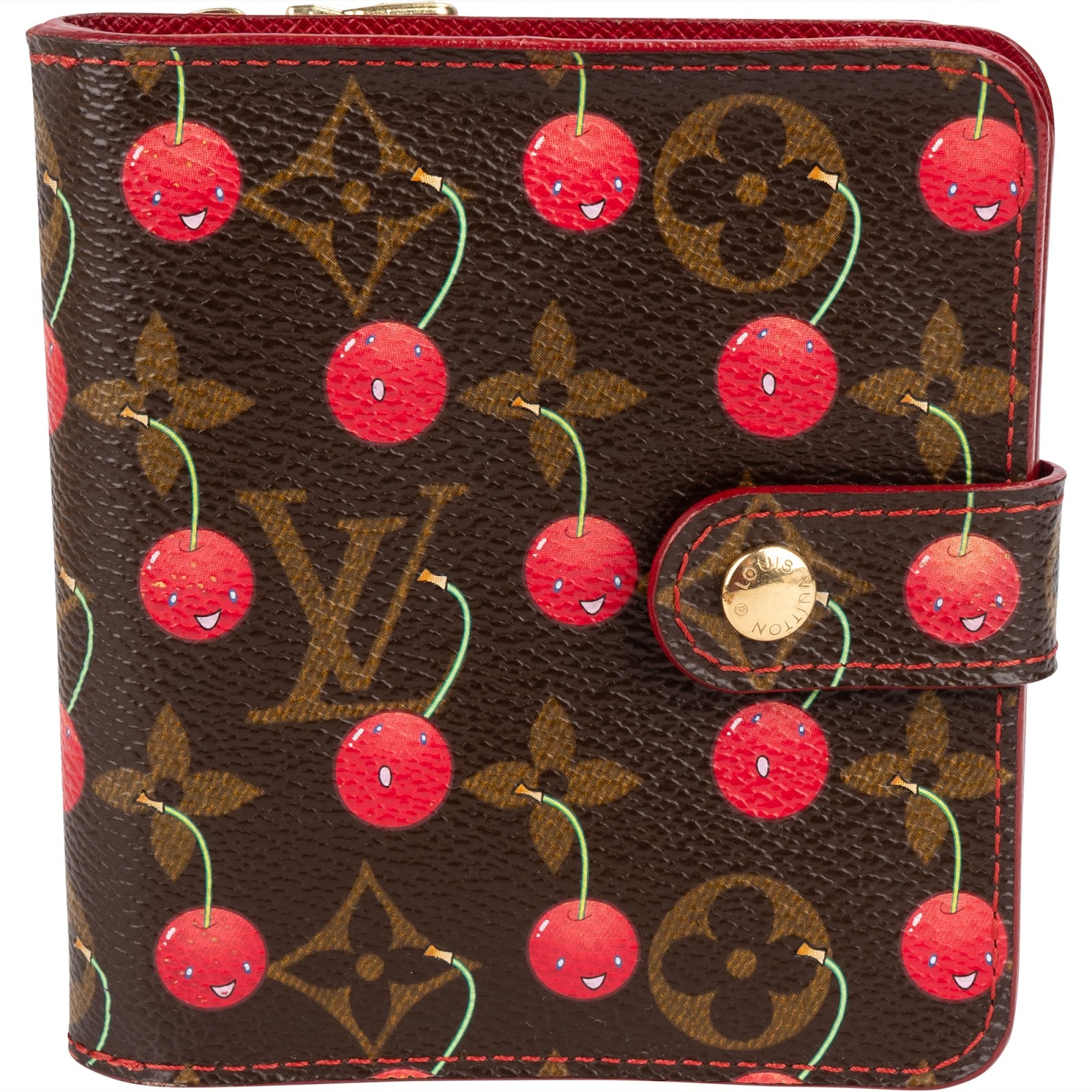 Louis Vuitton Limited Monogram Murakami Cherry Compact Zip Wallet