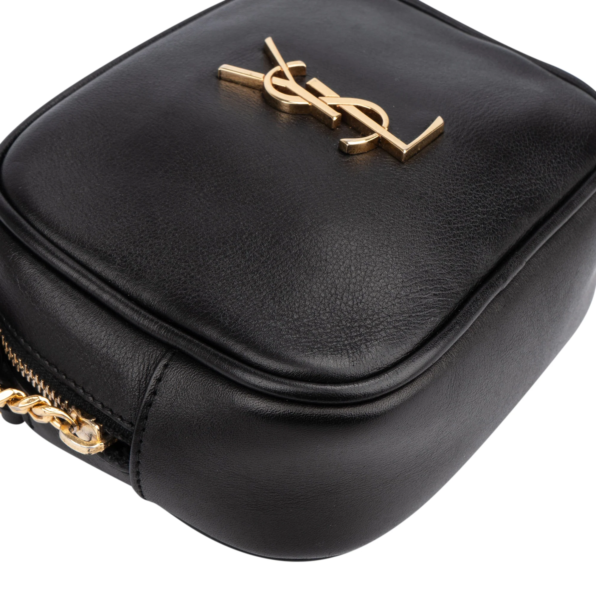 Saint Laurent Black Leather Blogger Crossbody Bag