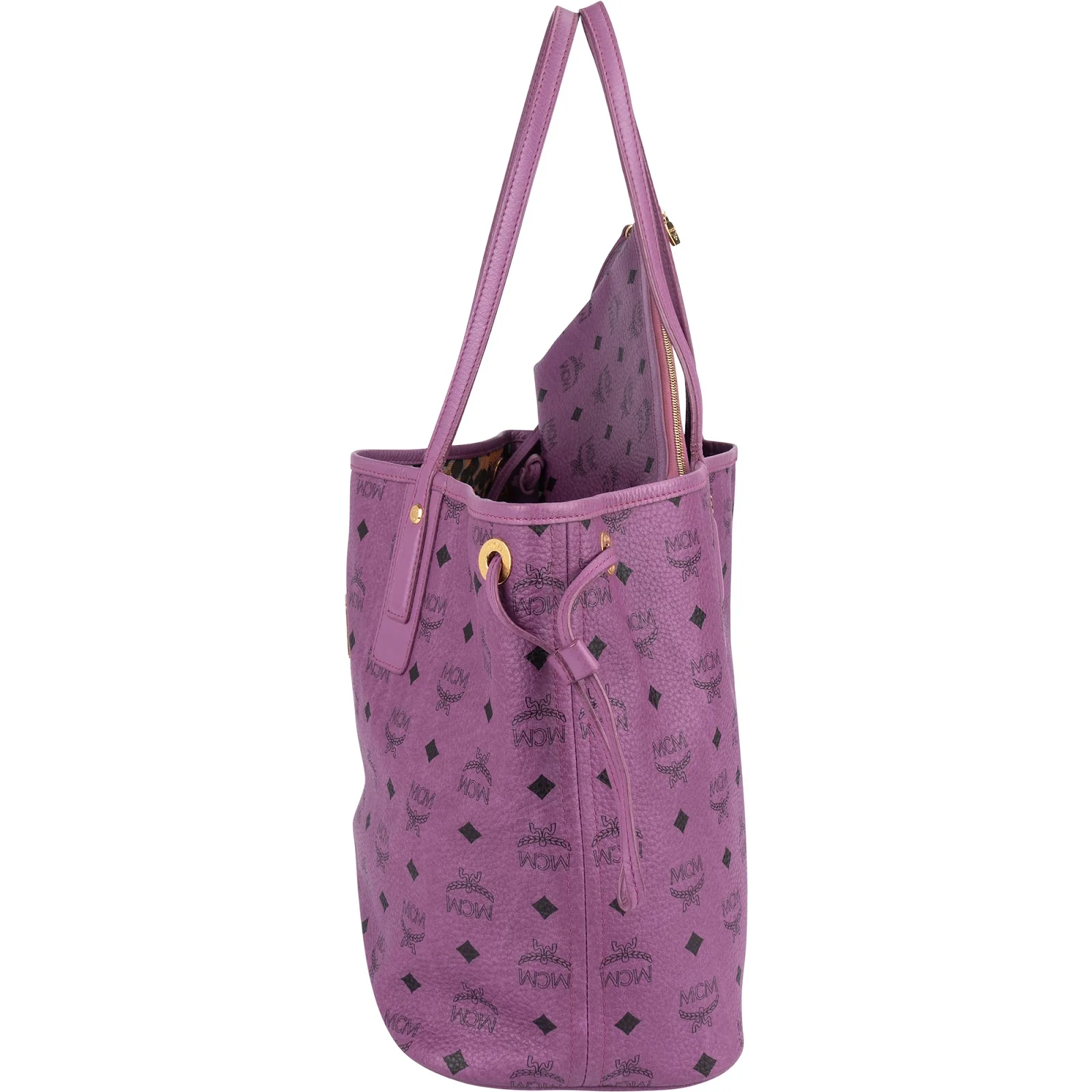 MCM Monogram Visetos Reversible Liz Shopper Shoulder Bag