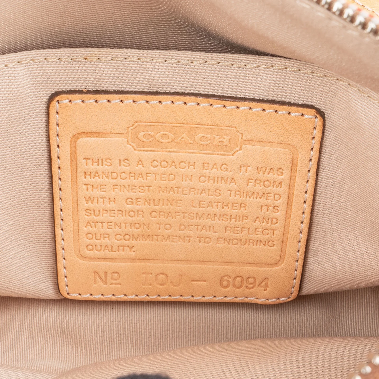 Coach Signature Monogram Pochette Handbag