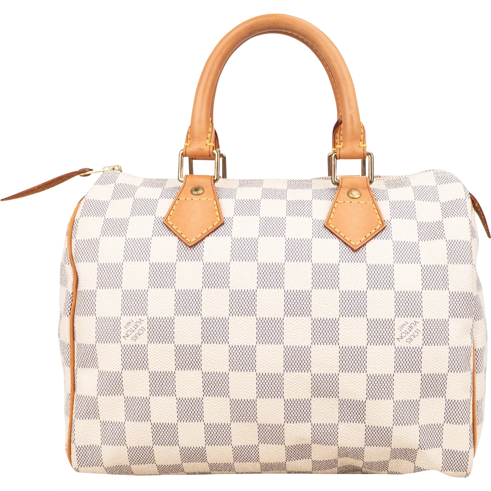 Louis Vuitton Monogram Damier Azur Canvas Speedy 25 Boston Bag