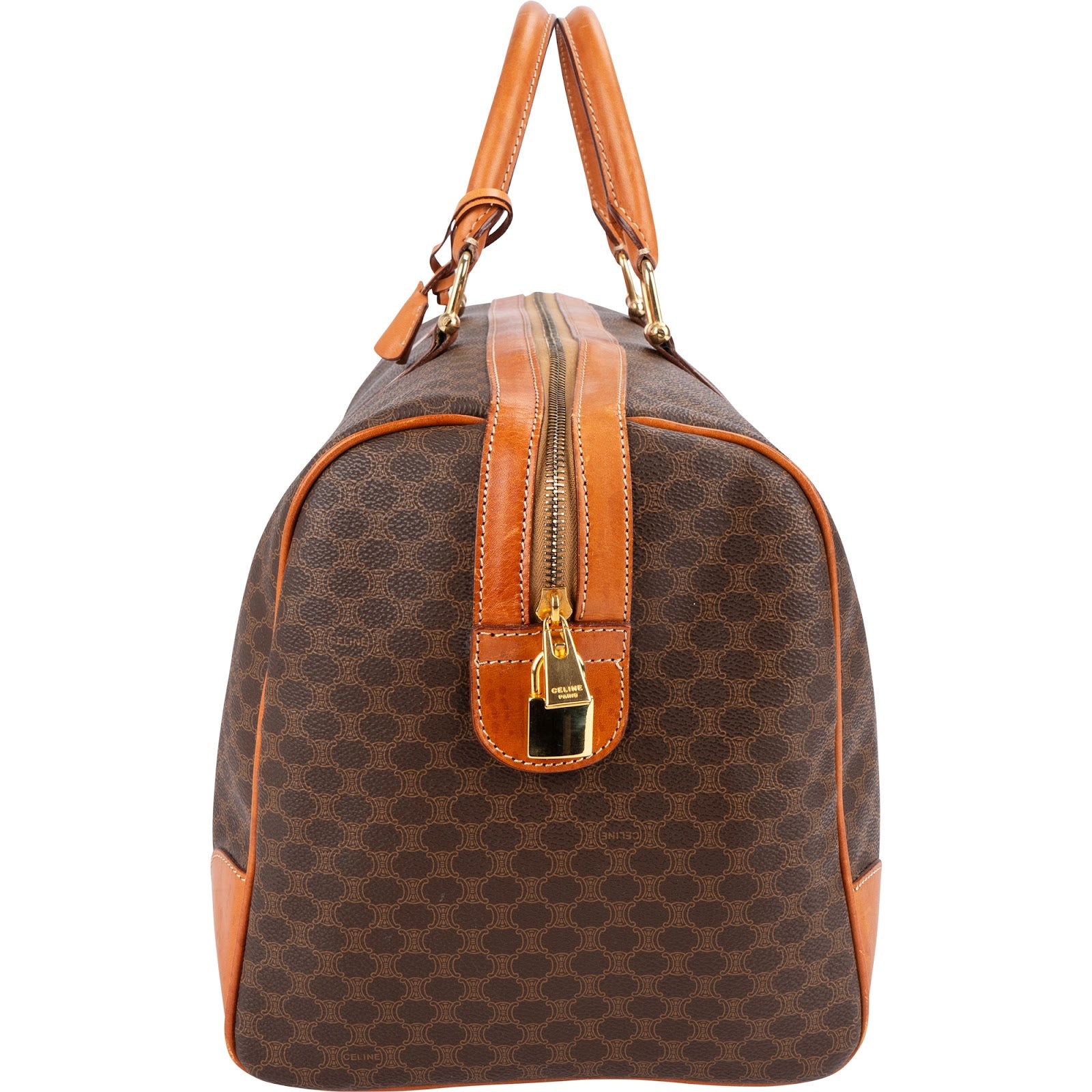 Celine Monogram Macadam Canvas Boston 45 Reisetasche