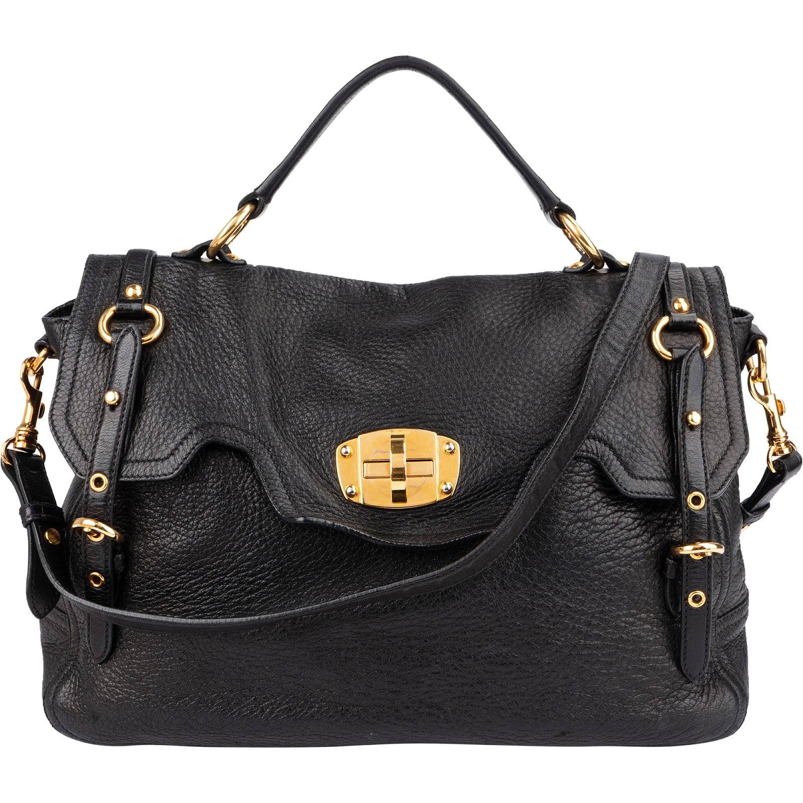 Miu Miu - Turnlock Satchel Shoulder Bag