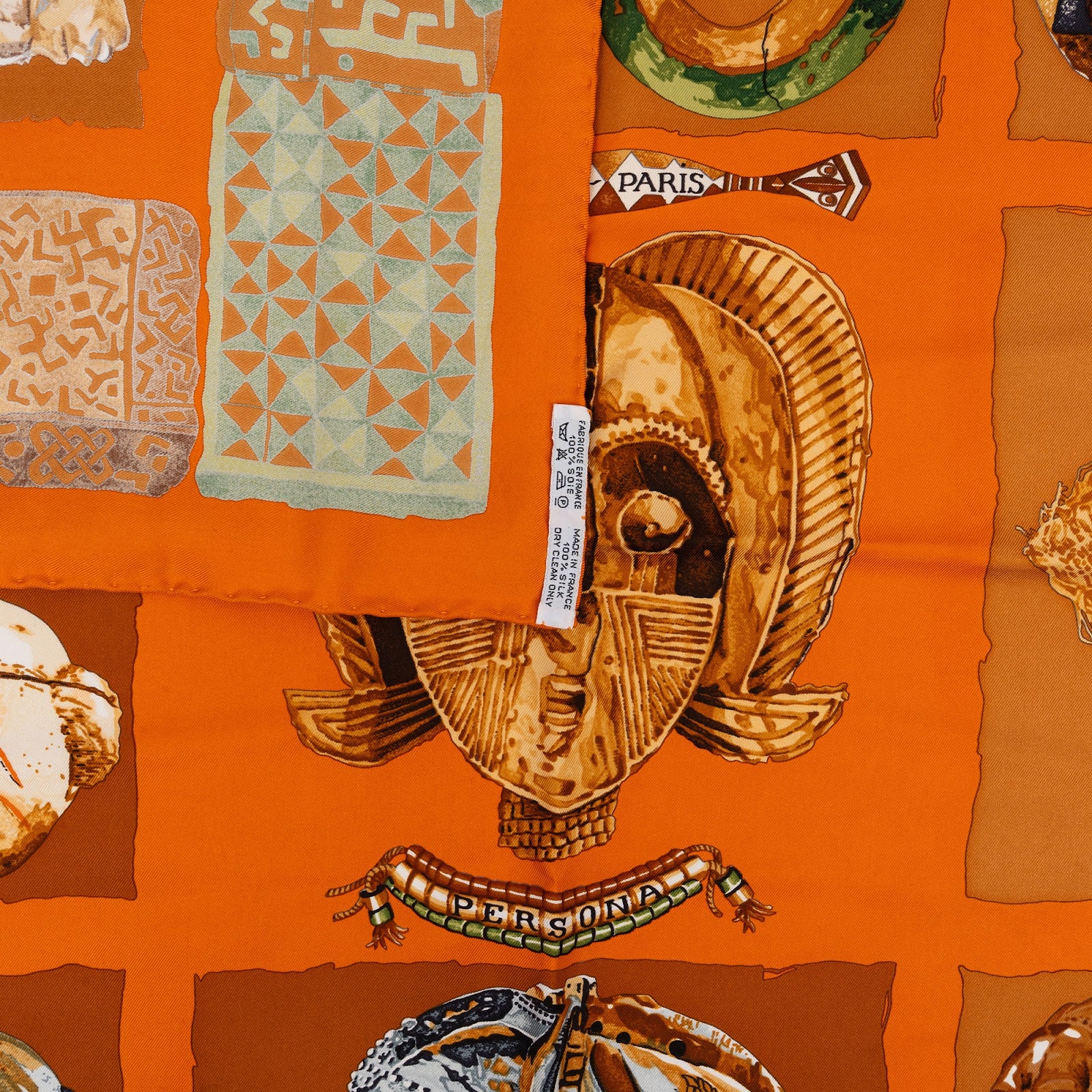 Hermès - Les Masques Silk 90 Scarf