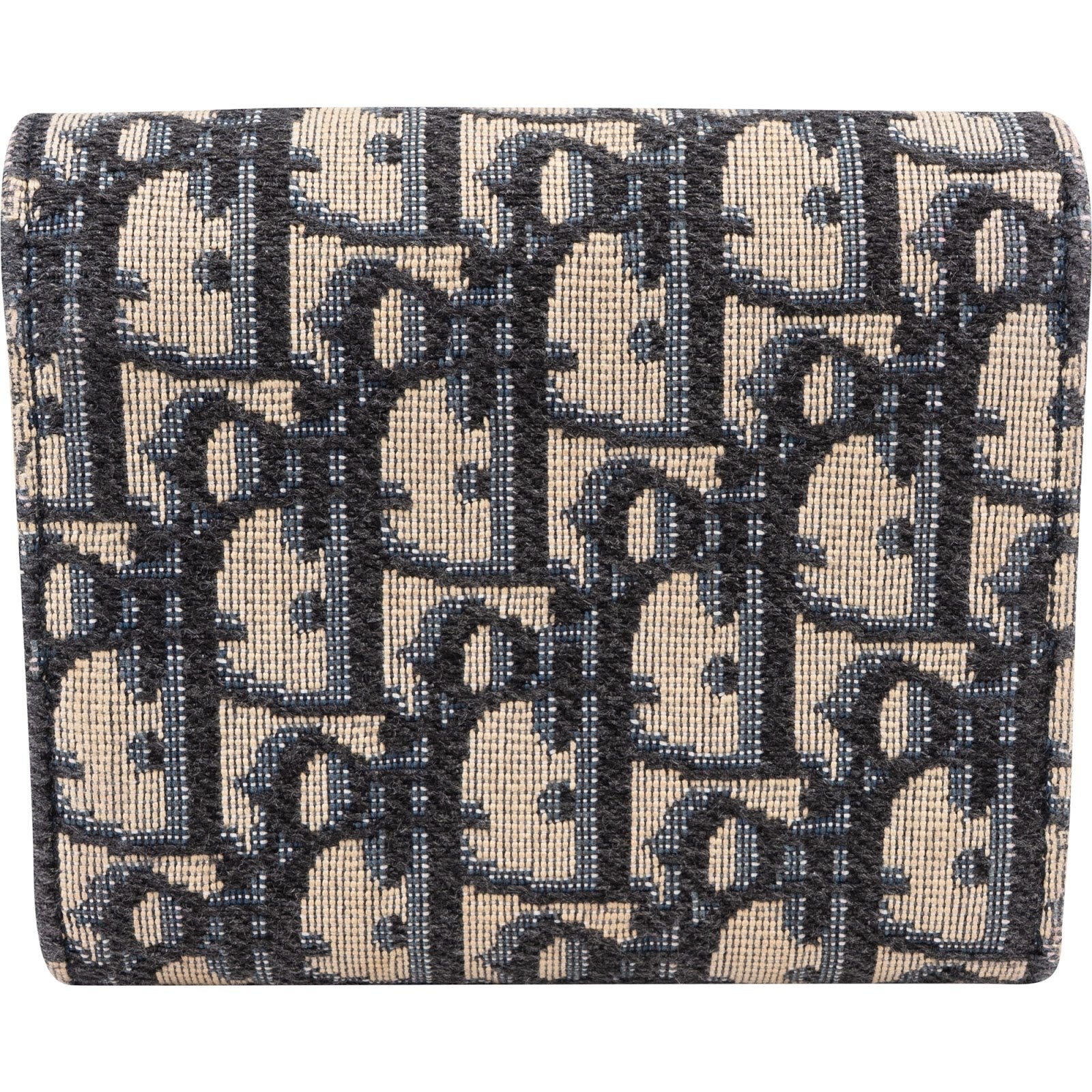 Christian Dior Oblique Jacquard Monogram Saddle Wallet