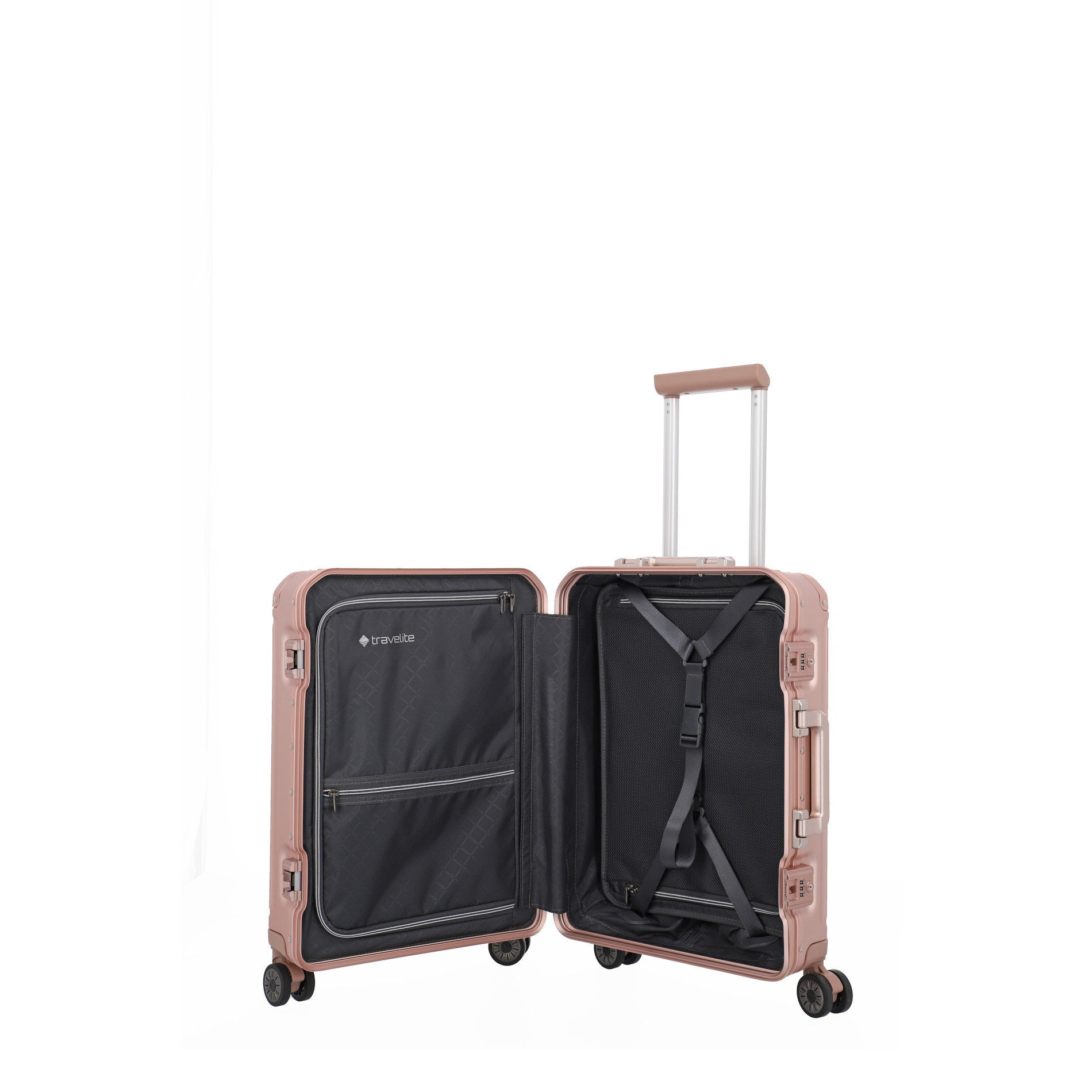NEXT Trolley S mit 4 Rollen (55 cm) - Rosé