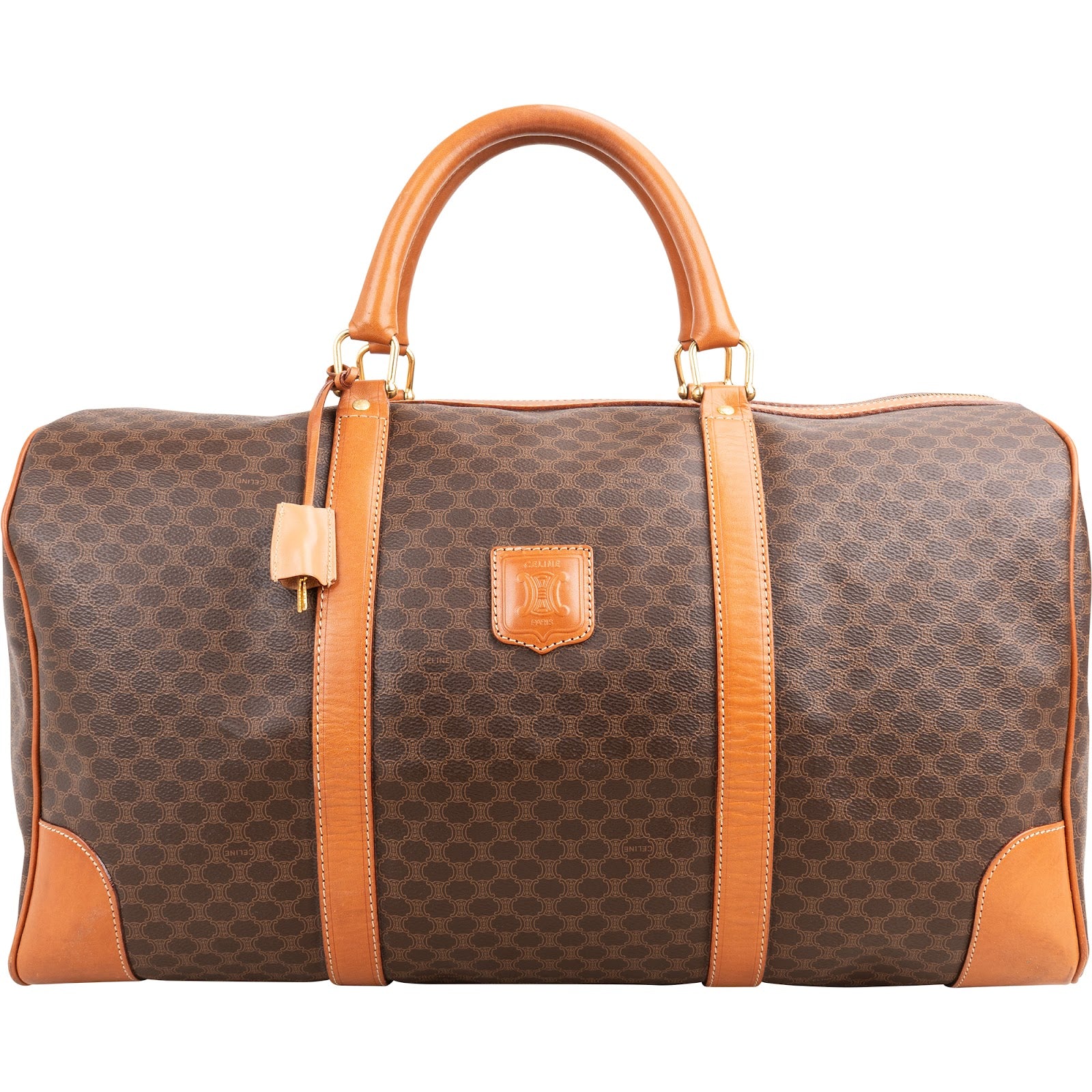 Céline – Torba podróżna Boston 50 z płótna Monogram Macadam