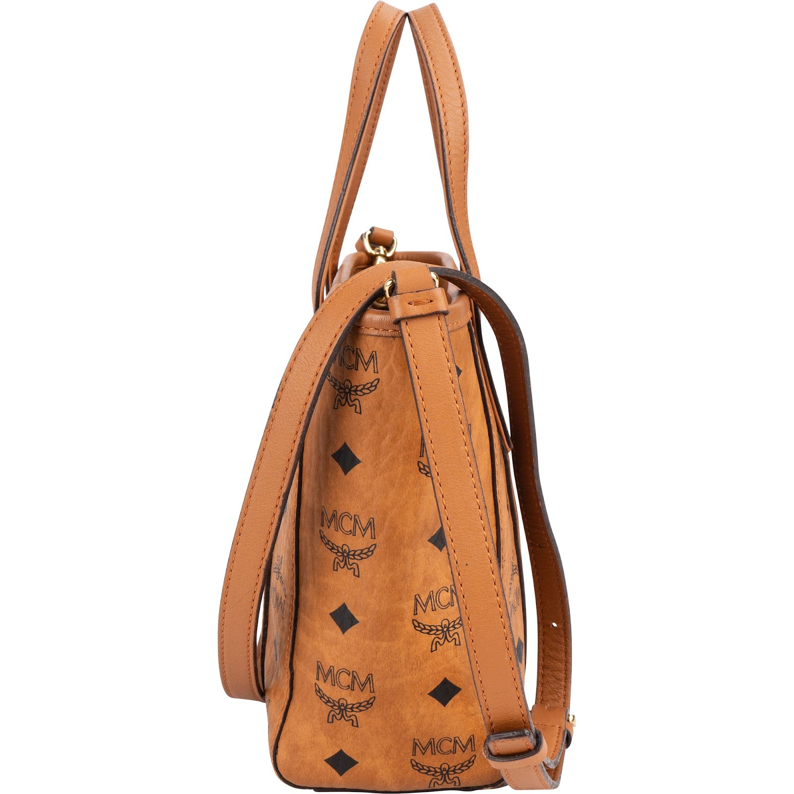 MCM Monogram Visetos Aren Mini Shopper