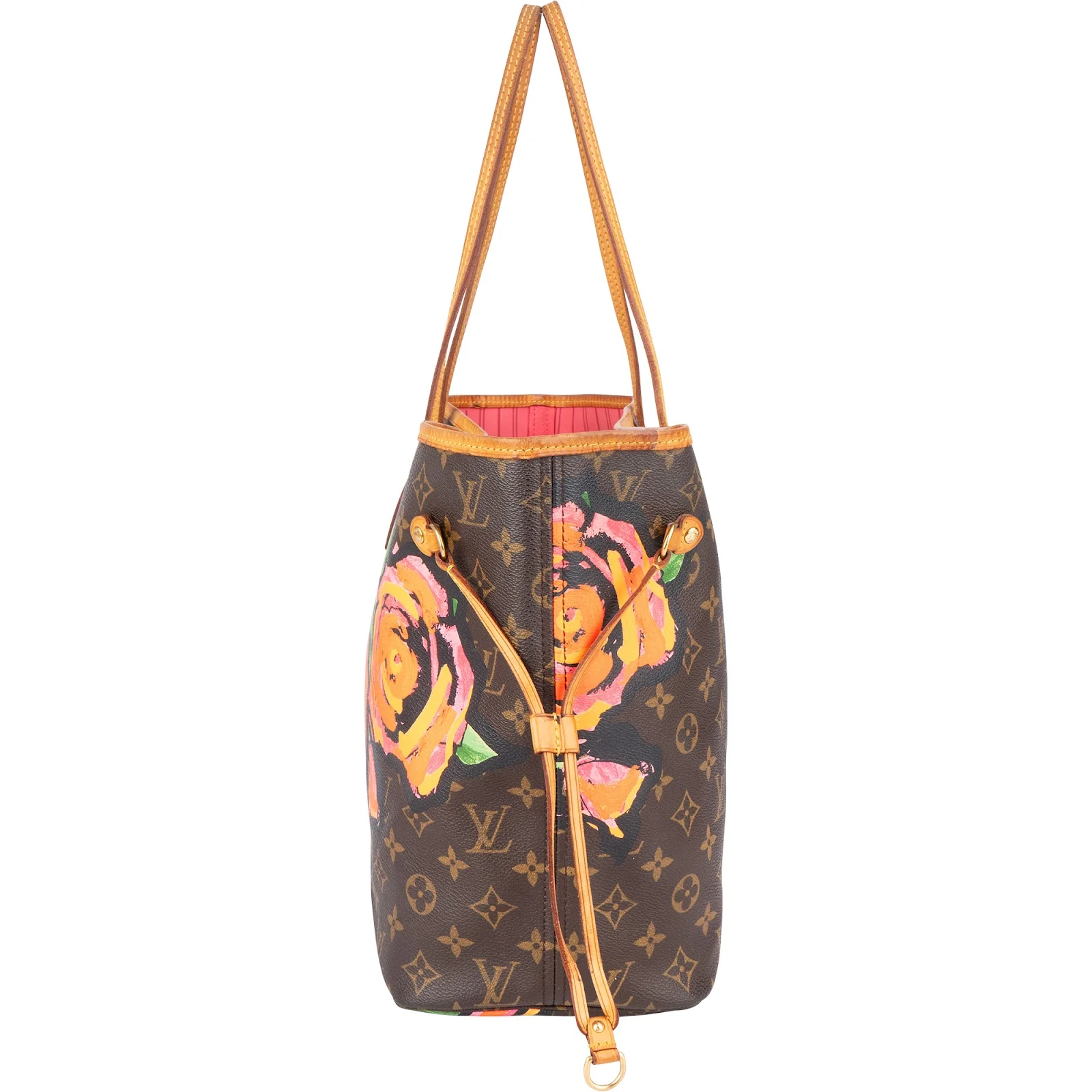 Louis Vuitton Monogram Canvas Limited Roses Neverfull MM Shopper