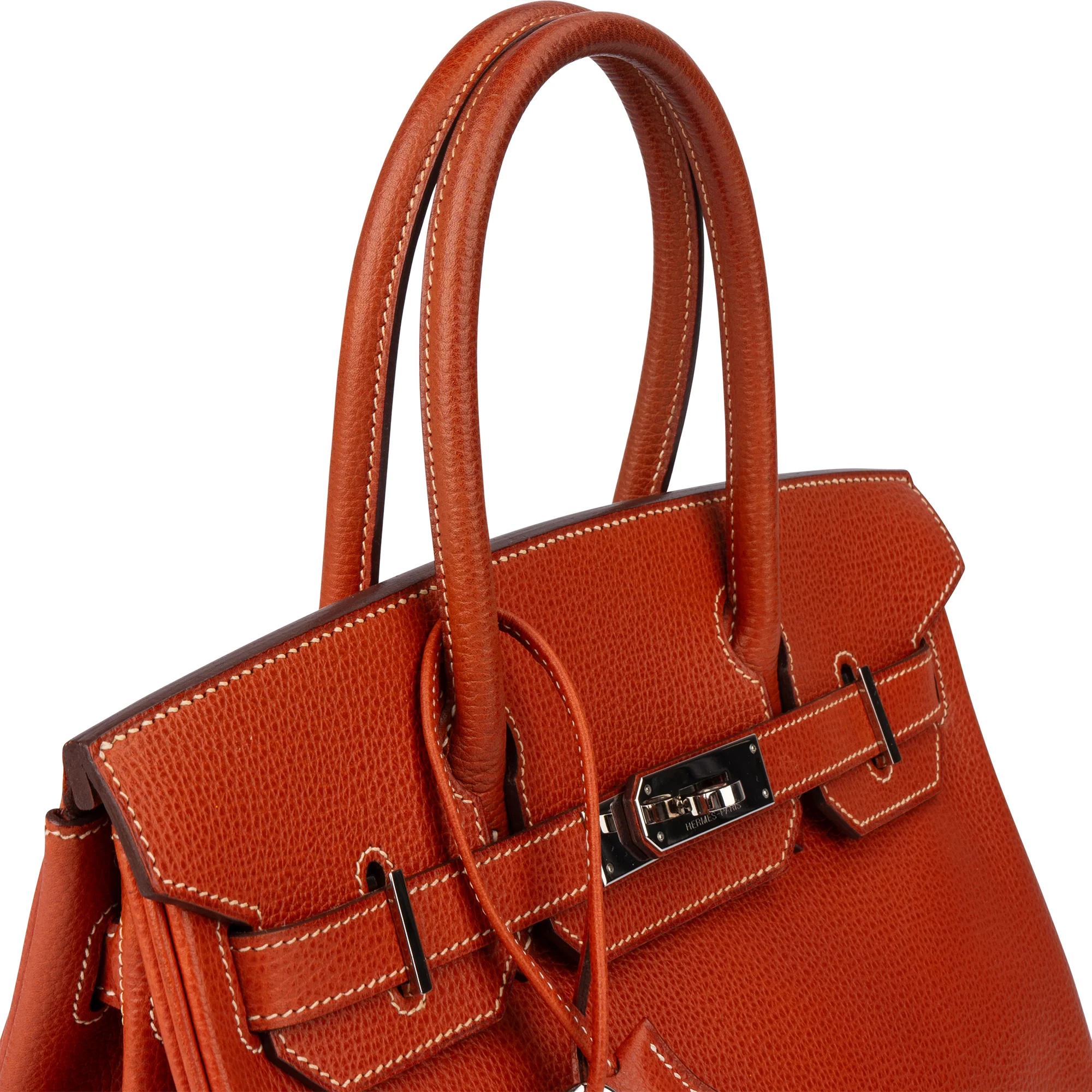Hermès Birkin 30 Ardennes Leather Palladium Hardware Handbag