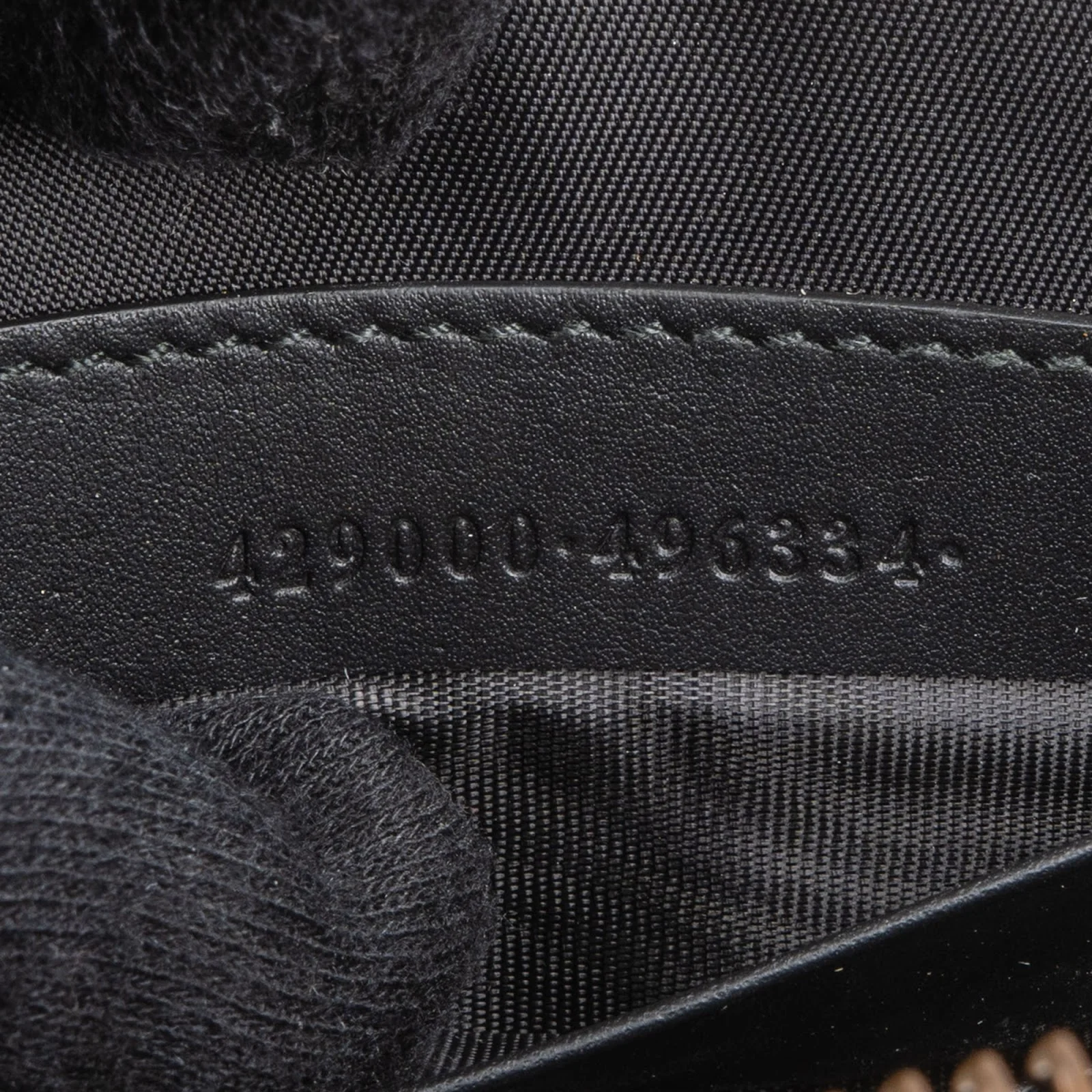 Gucci Black Leather Bee Clutch