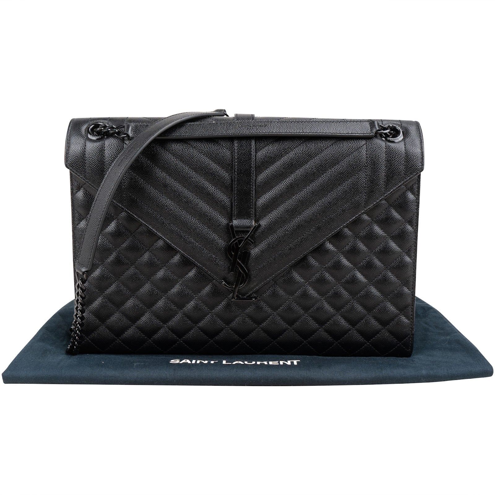 Sac à bandoulière grand format « Grain De Poudre Matelassé » d'Yves Saint Laurent