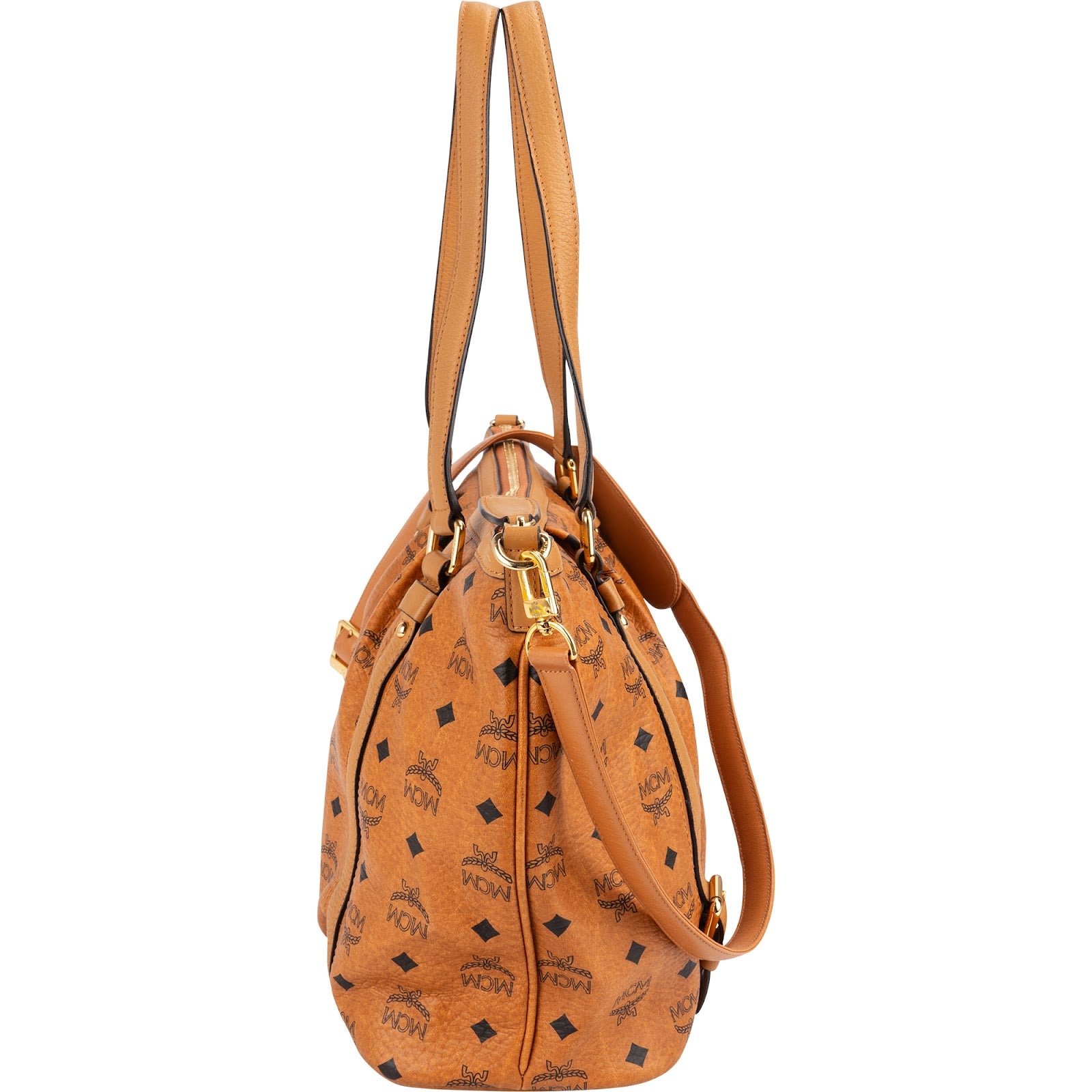 MCM Monogram Visetos Satchel Shoulder Bag