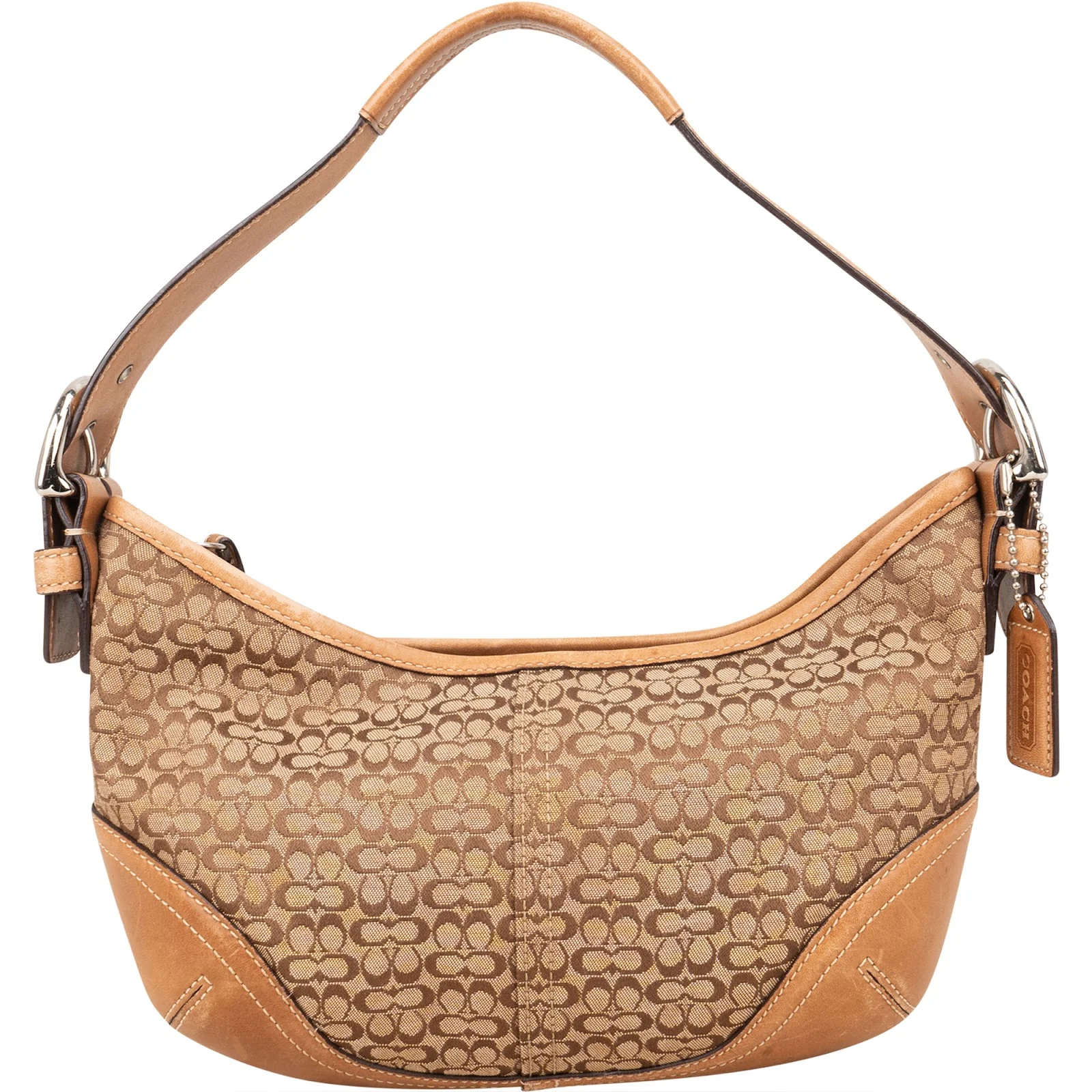 Coach Monogram Pattern Coach Coach Monogram Signature Small Hobo Shoulder Bag