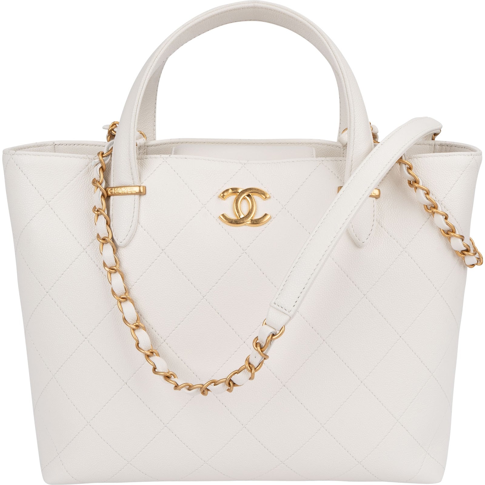 Chanel - Stitching Caviar Leather Handbag