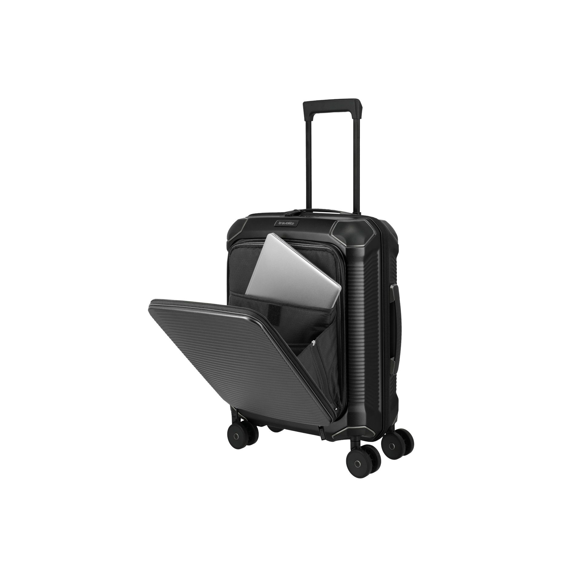 MILLENNIUM Handgepäck S (55cm) mit Vortasche - Black