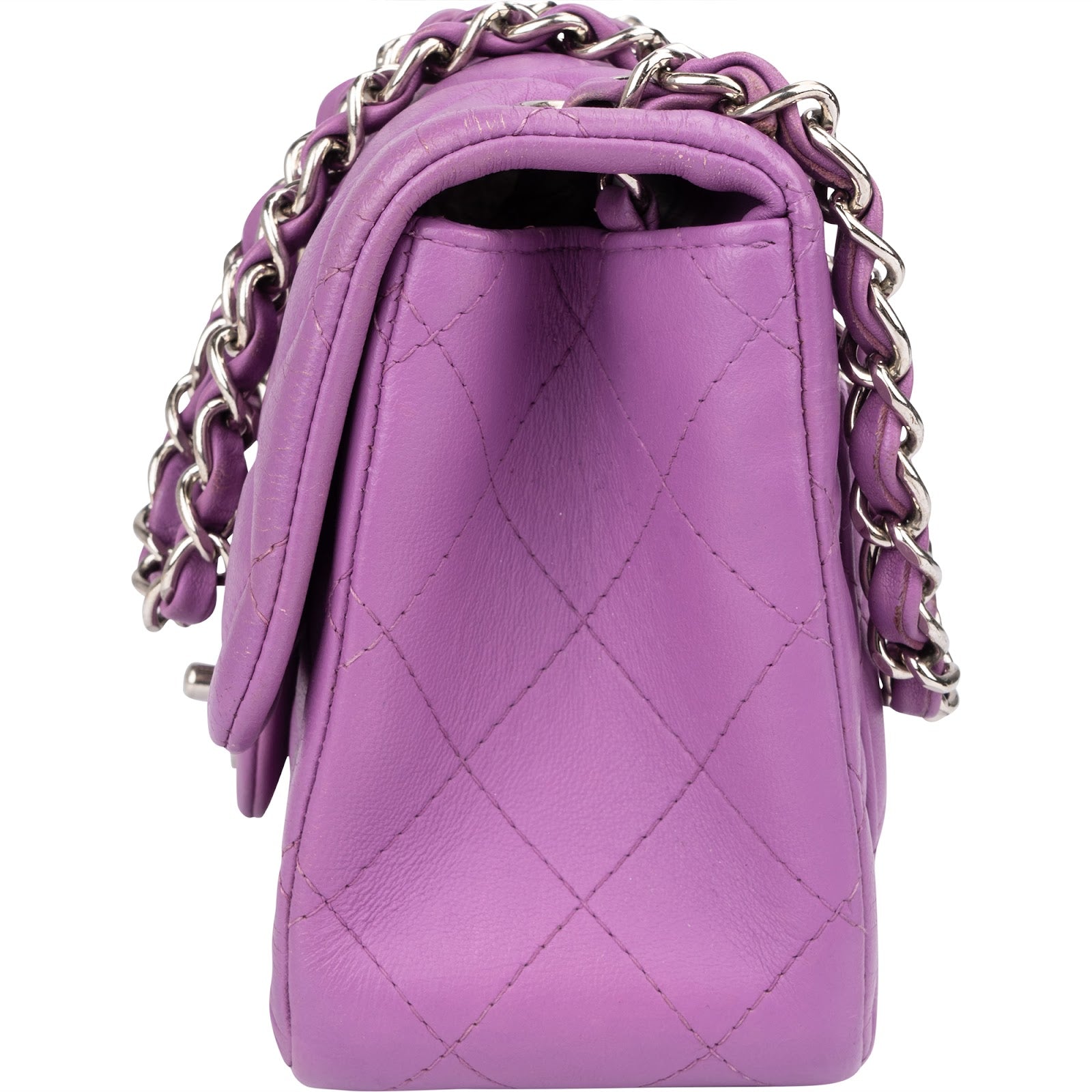 Chanel Quilted Lambskin Small Rectangular Single Flap Crossbody Bag