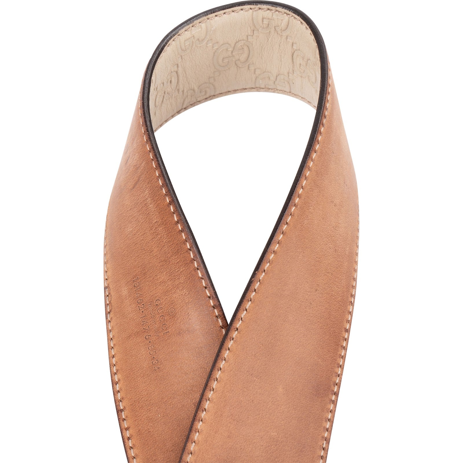 GUCCI – Guccissima Leather G-Buckle Belt riem