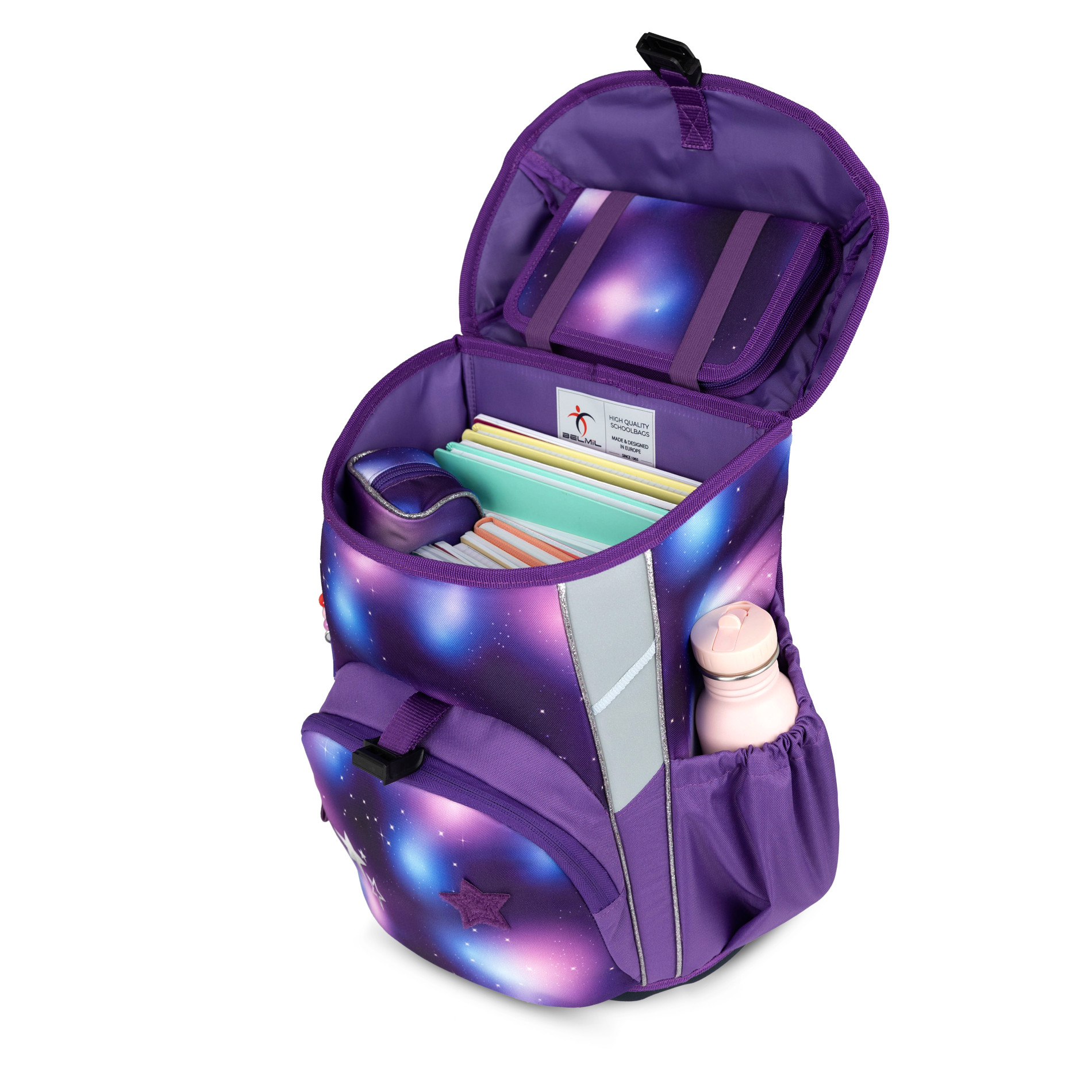 Belmil Maxi ergonomisches Schulranzen-Set 5-teilig "Shining Fairy"