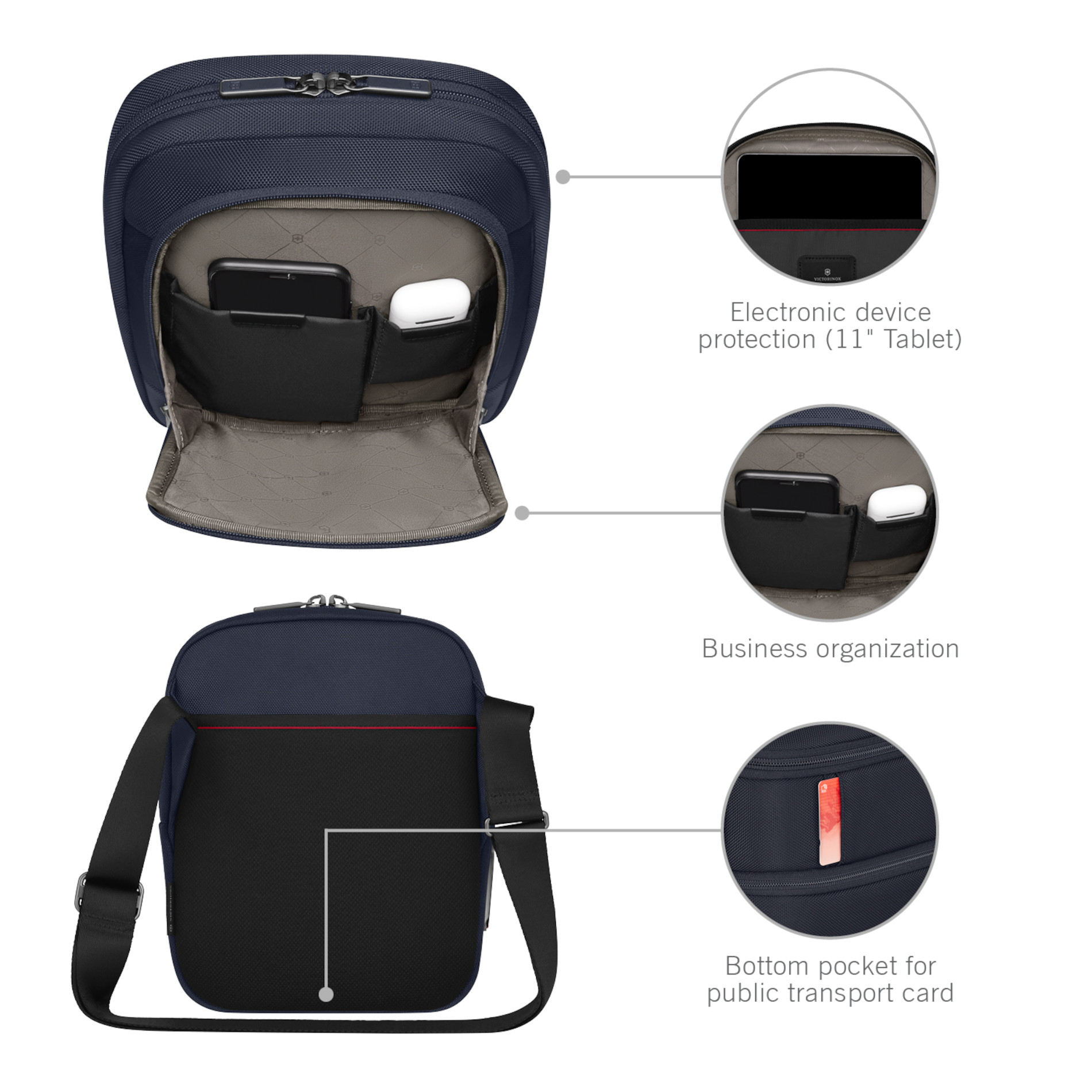 Werks Traveler 7.0 Crossbody Bag - Navy Blue