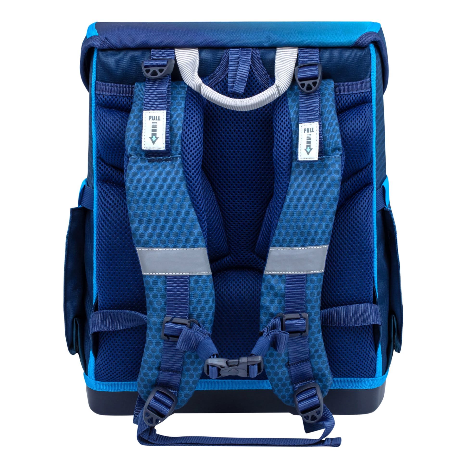 Compact ergonomisches Schulranzen-Set 4-teilig - Racing Blue Neon