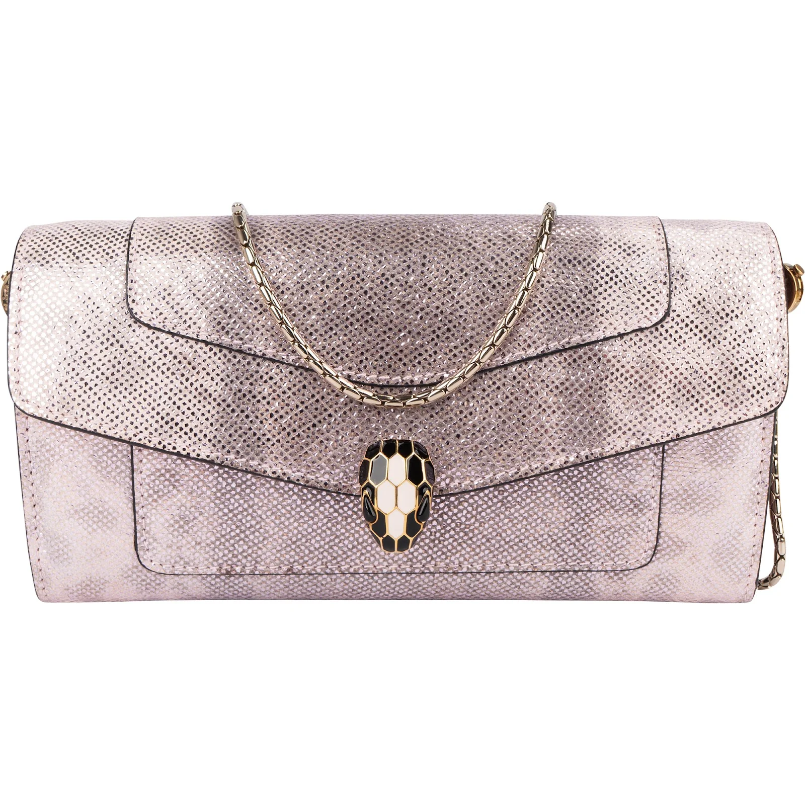 Bvlgari Metallic Serpenti Forever Wallet On Chain Crossbody Bag