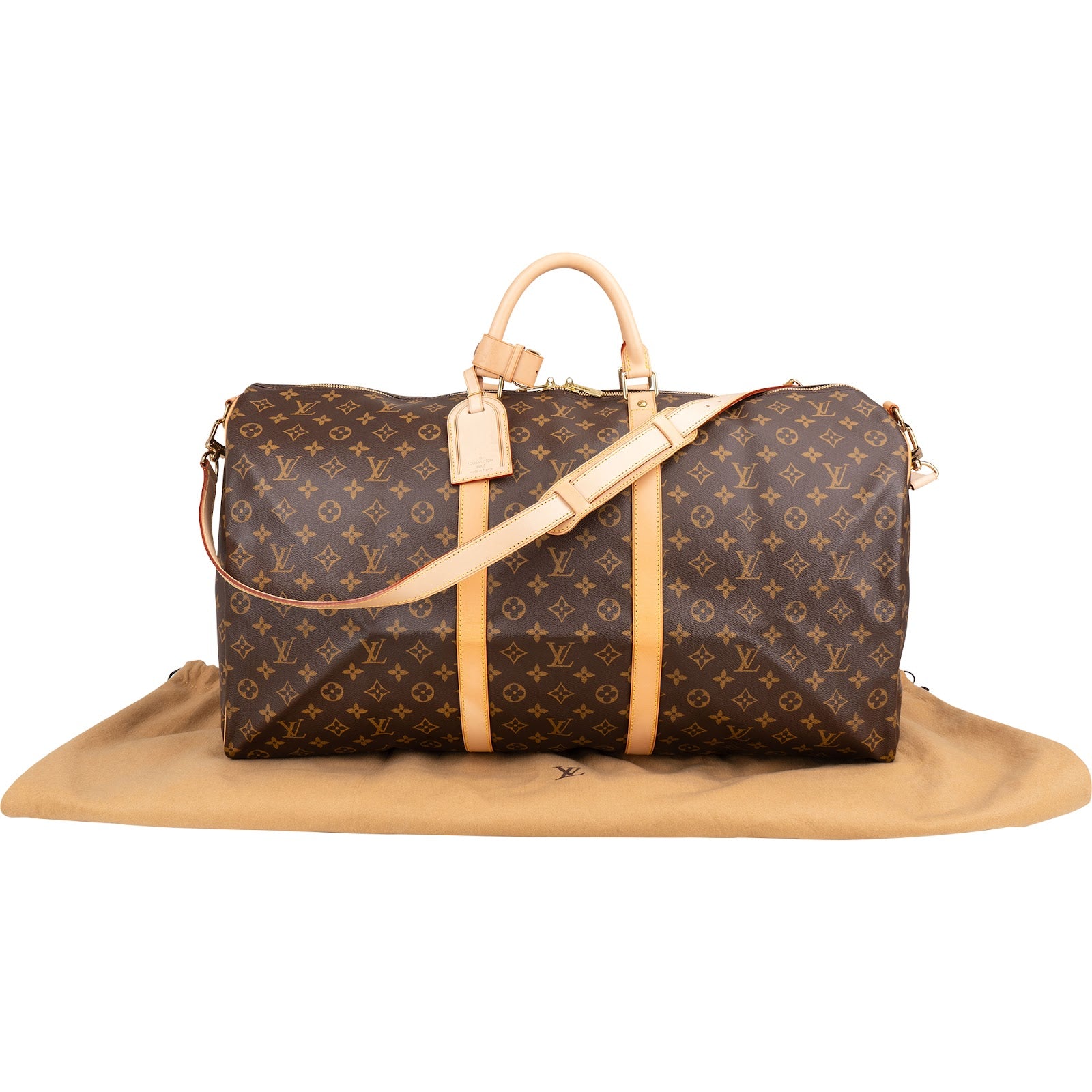 Louis Vuitton Monogram Canvas Keepall 60 Bandoulière Reisetasche