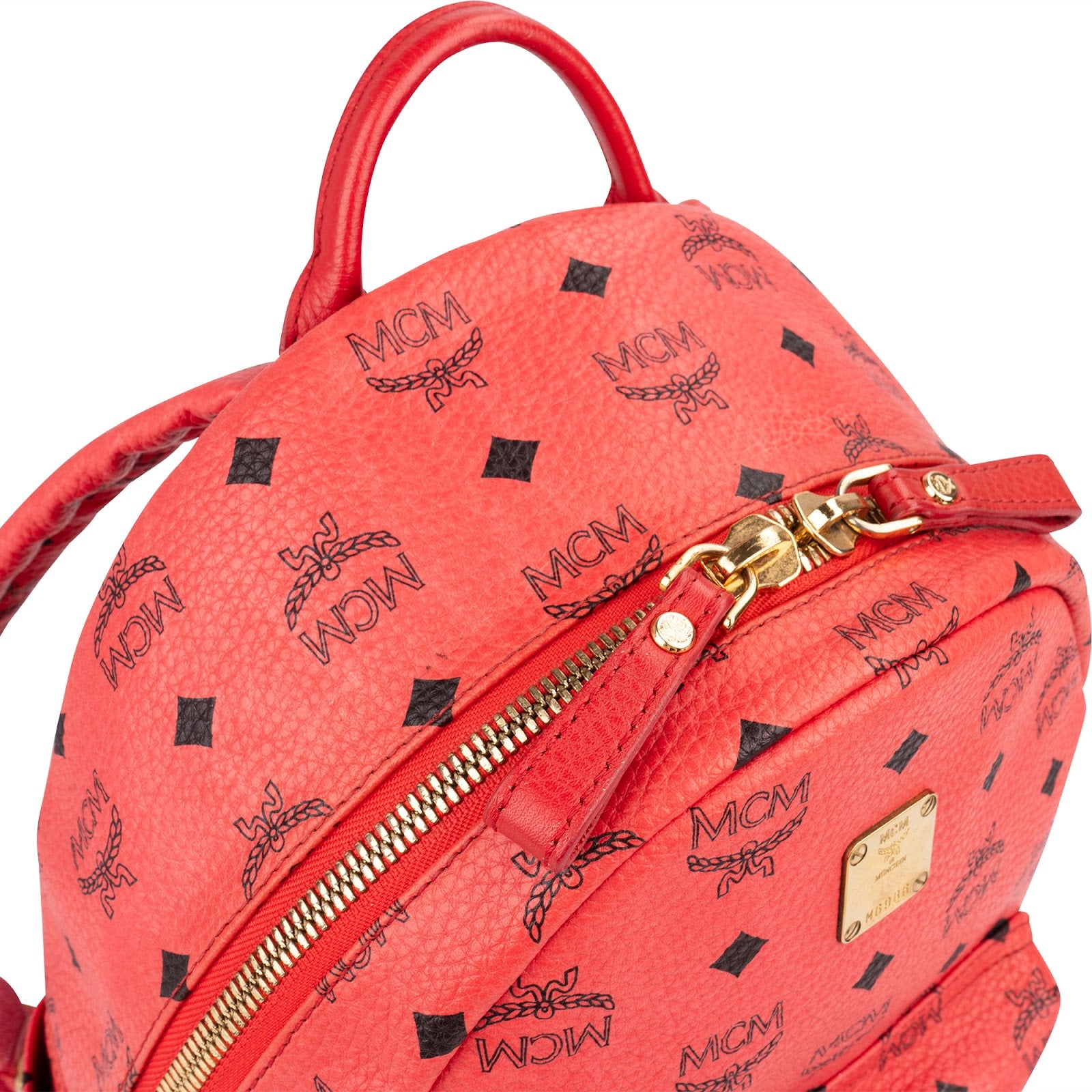 MCM Monogram Visetos Stark Side Studs Mini Backpack