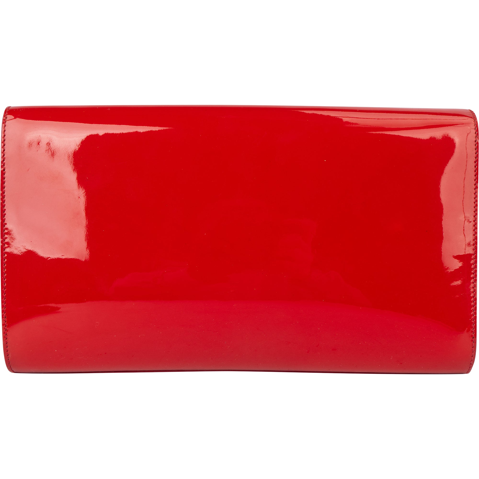 Yves Saint Laurent Red Patent Leather Clutch