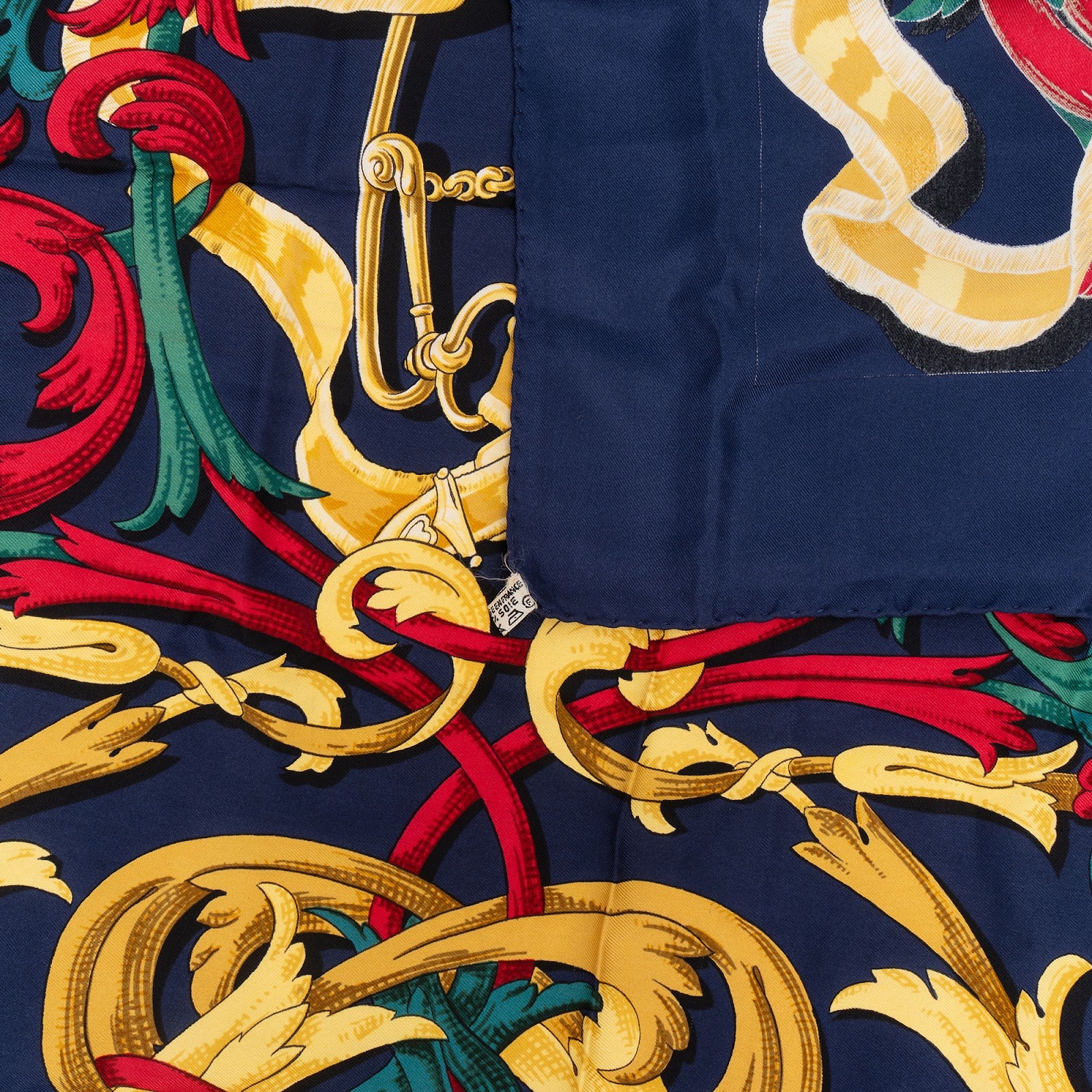 Hermès Le Mors a la Conetable Silk Carre 90 Tuch
