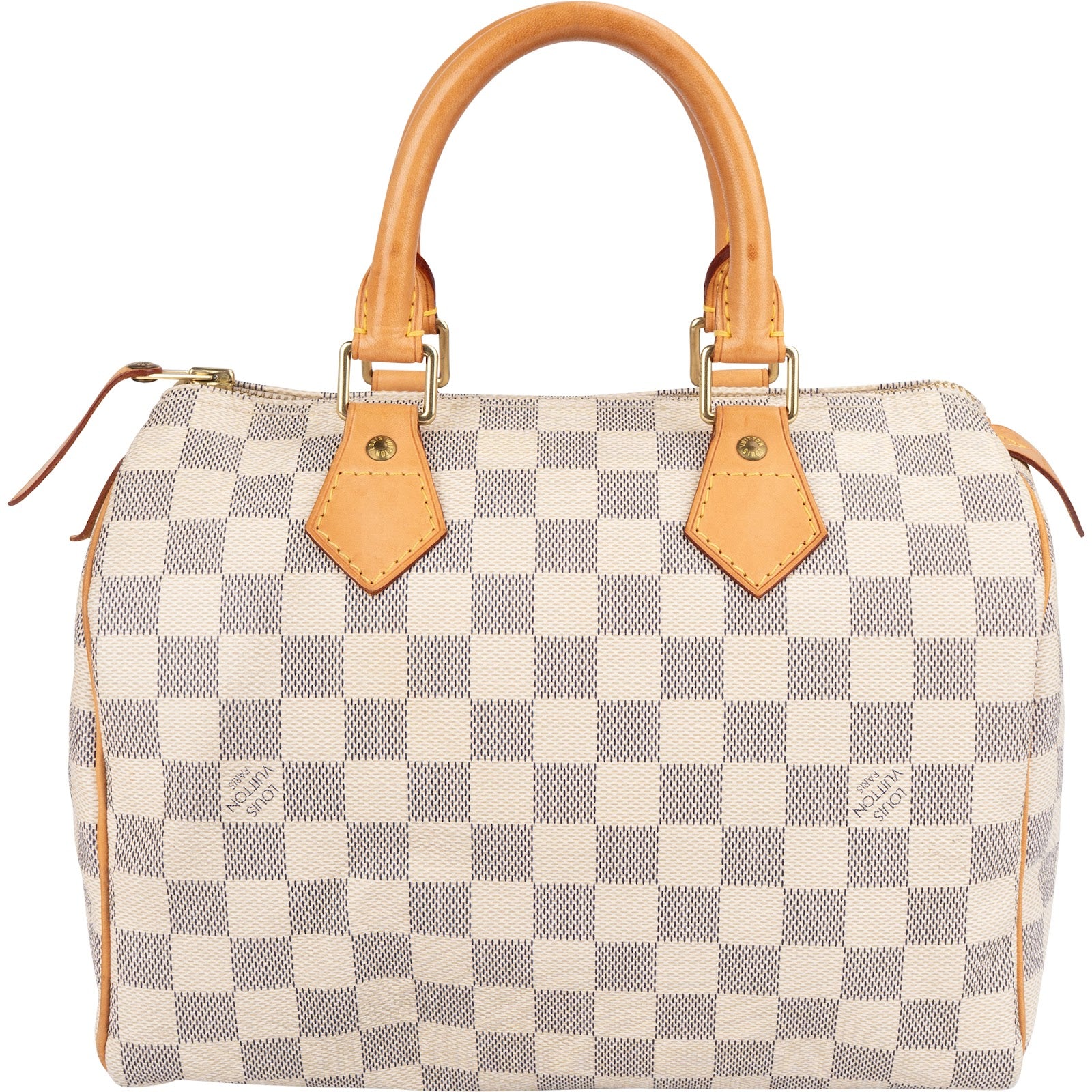 Louis Vuitton Monogram Damier Azur Canvas Speedy 25 Boston Bag