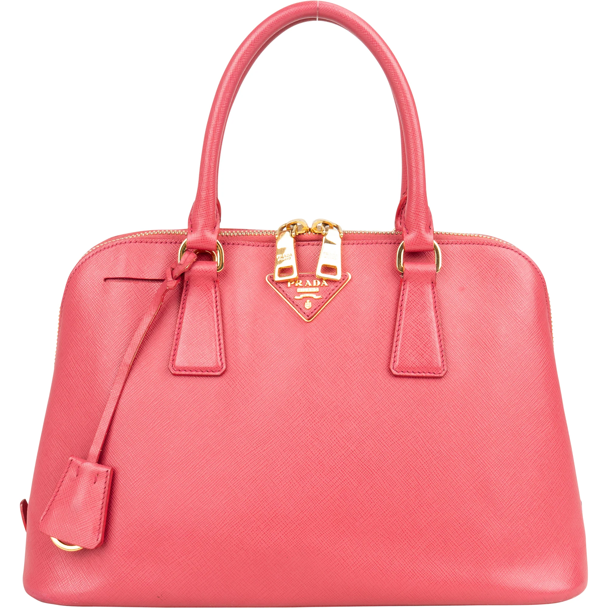 Prada Pink Saffiano Leather Promenade Handbag